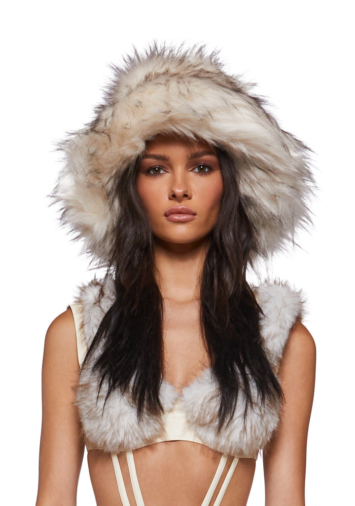 Flirty Fuzzy Bucket Hat - Cream