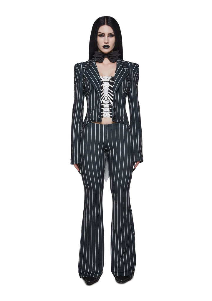Skeleton King Pinstripe Costume