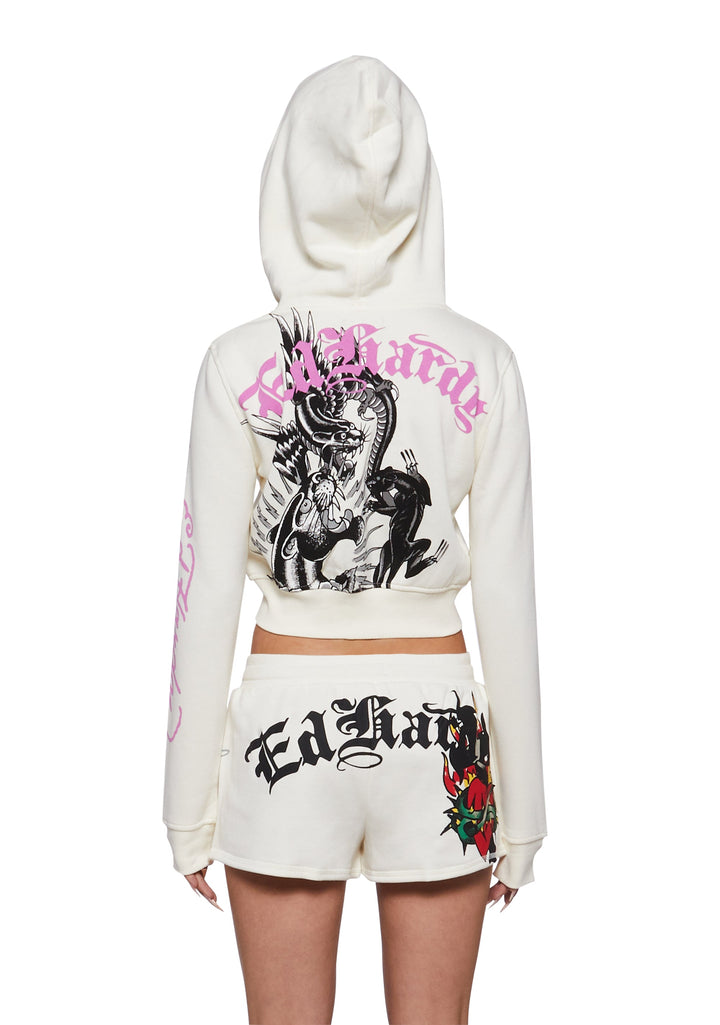 3 Panthers Zip Front Hoodie
