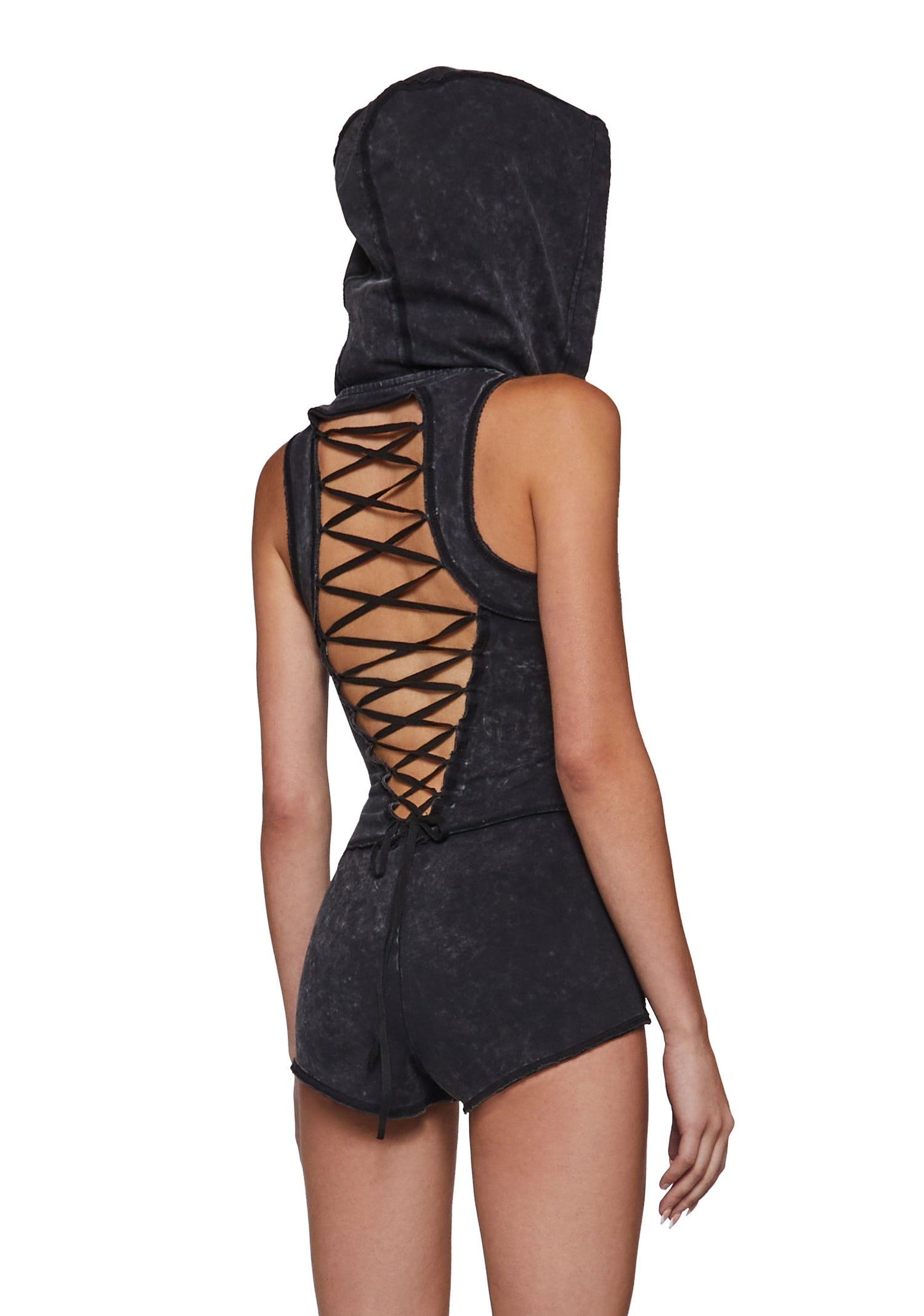 Underworld Romper with Hood