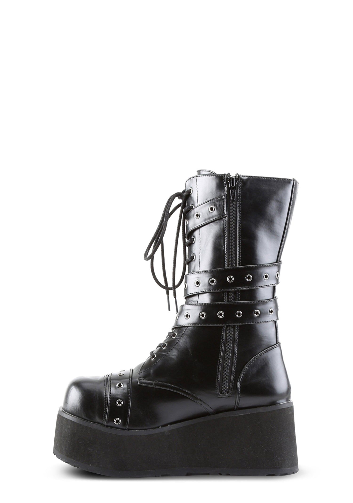 Trashville-205 Wrap Mid Calf Platform Boots