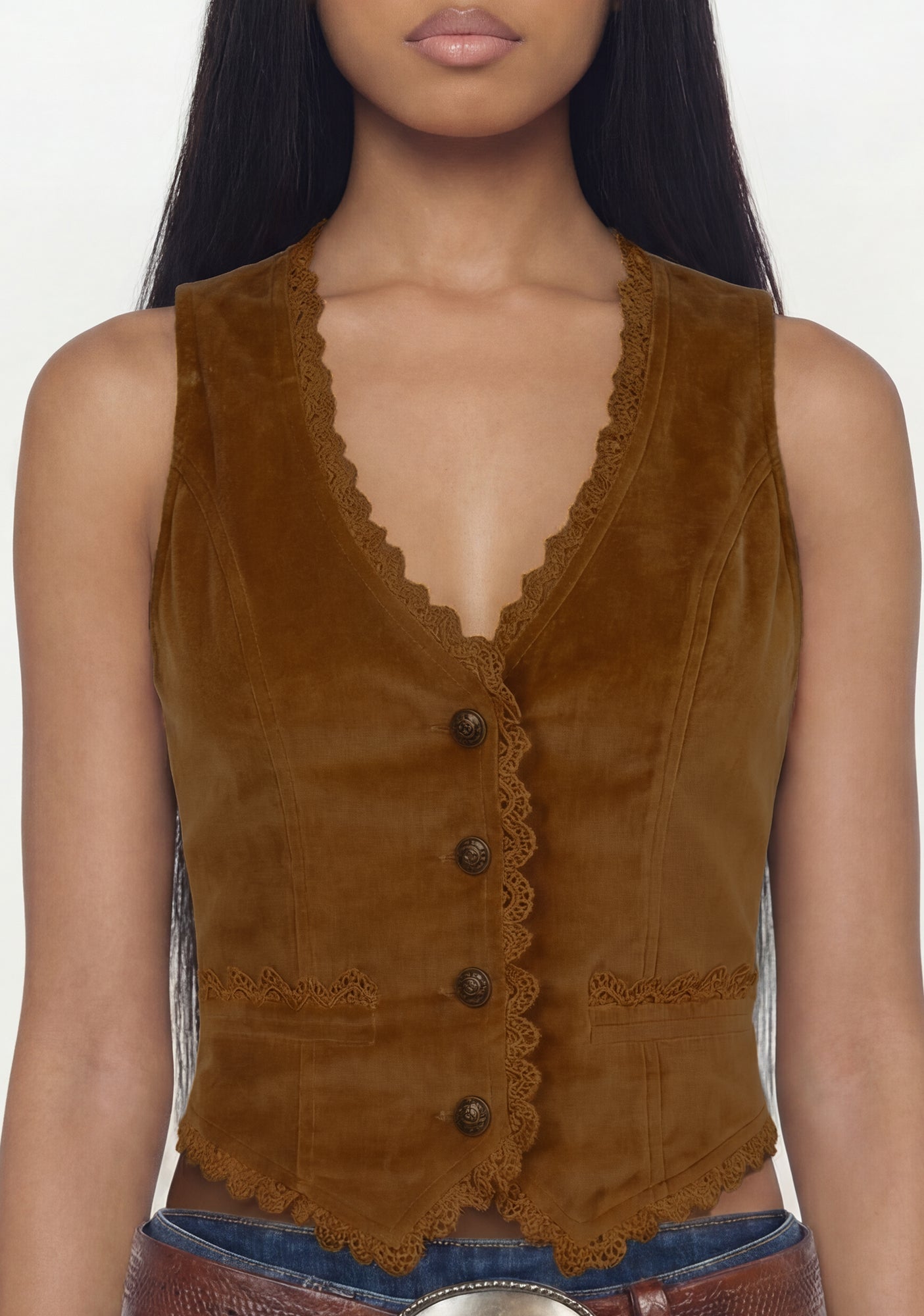 Sienna Velvet Vest