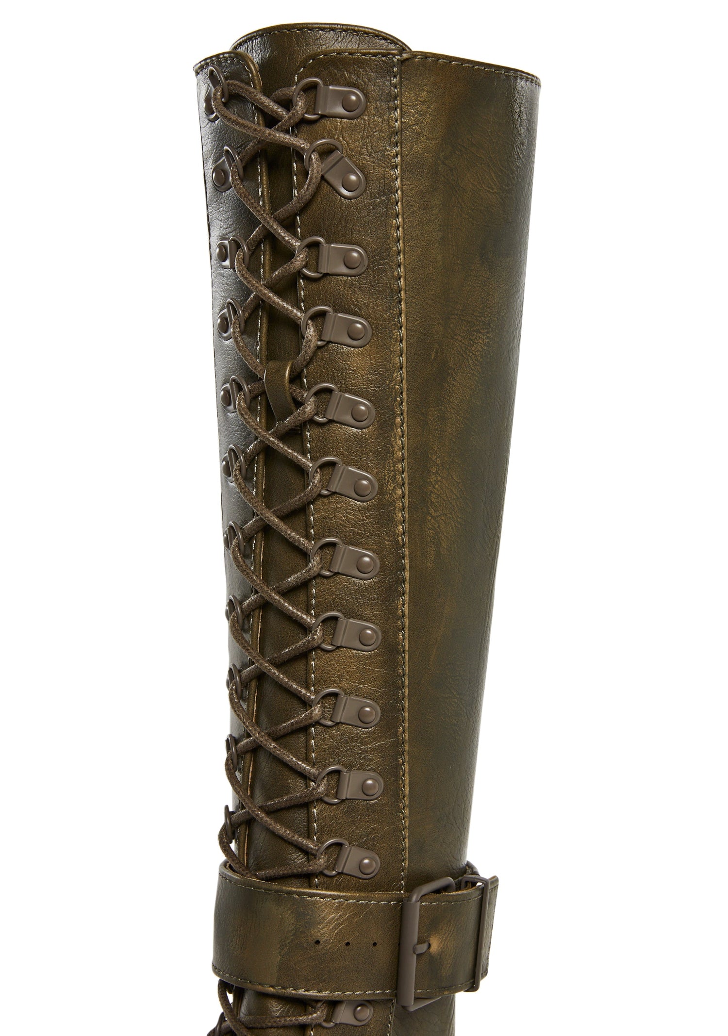 Low Traitor Knee High Boots - Gold