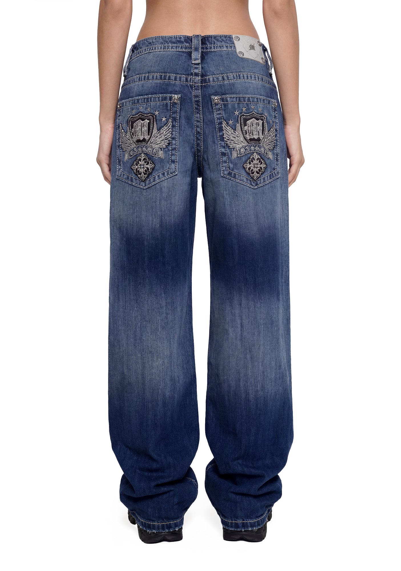 Helena Baggy Wide Leg - Medium Wash