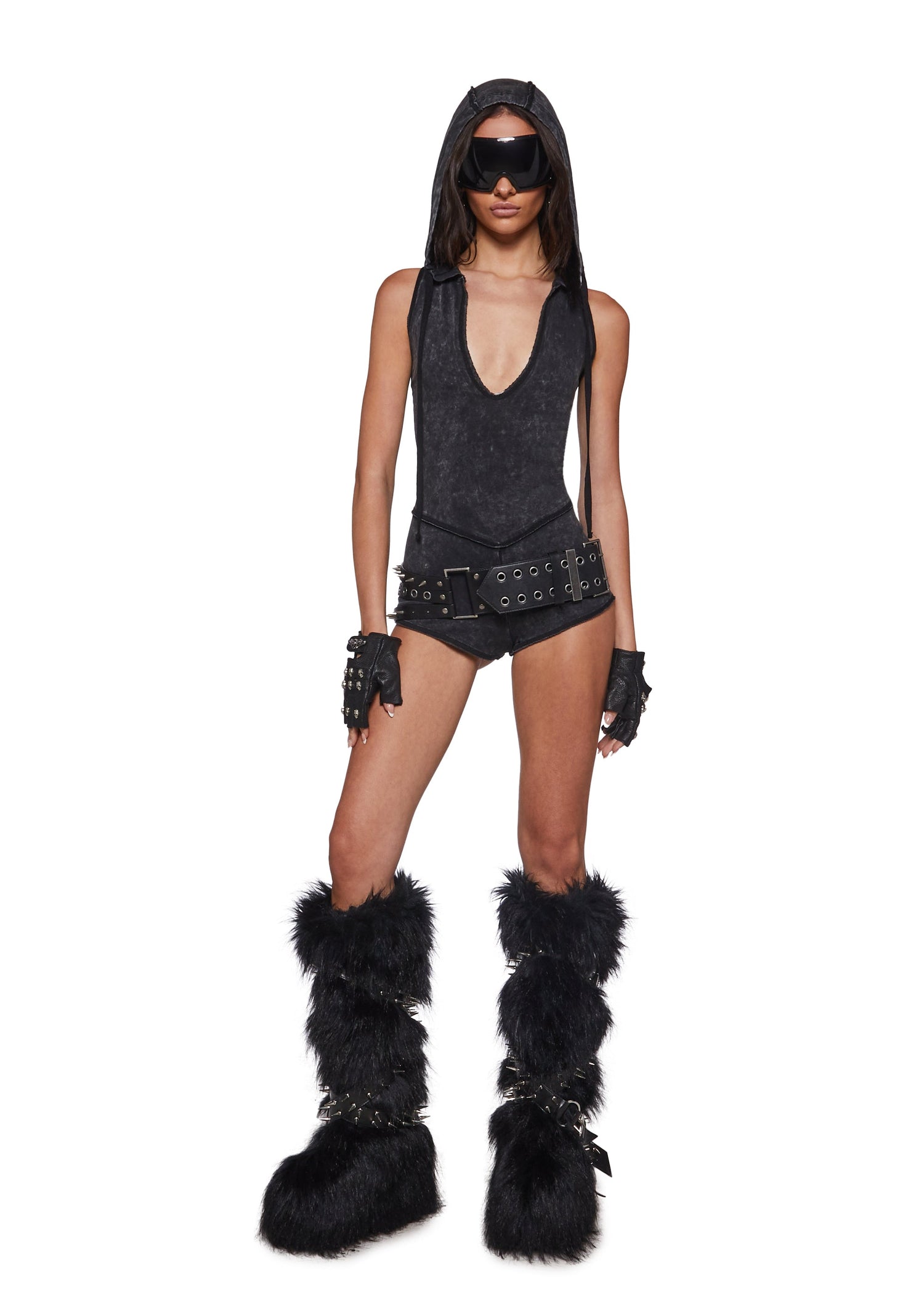 Underworld Romper with Hood
