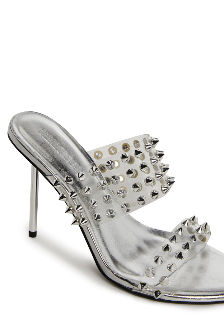 Hot Hype Spiked Mules