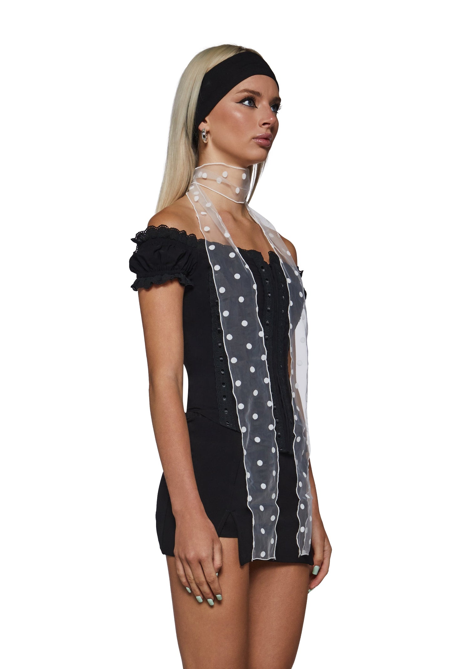 Dot Your Eyes Sheer Scarf