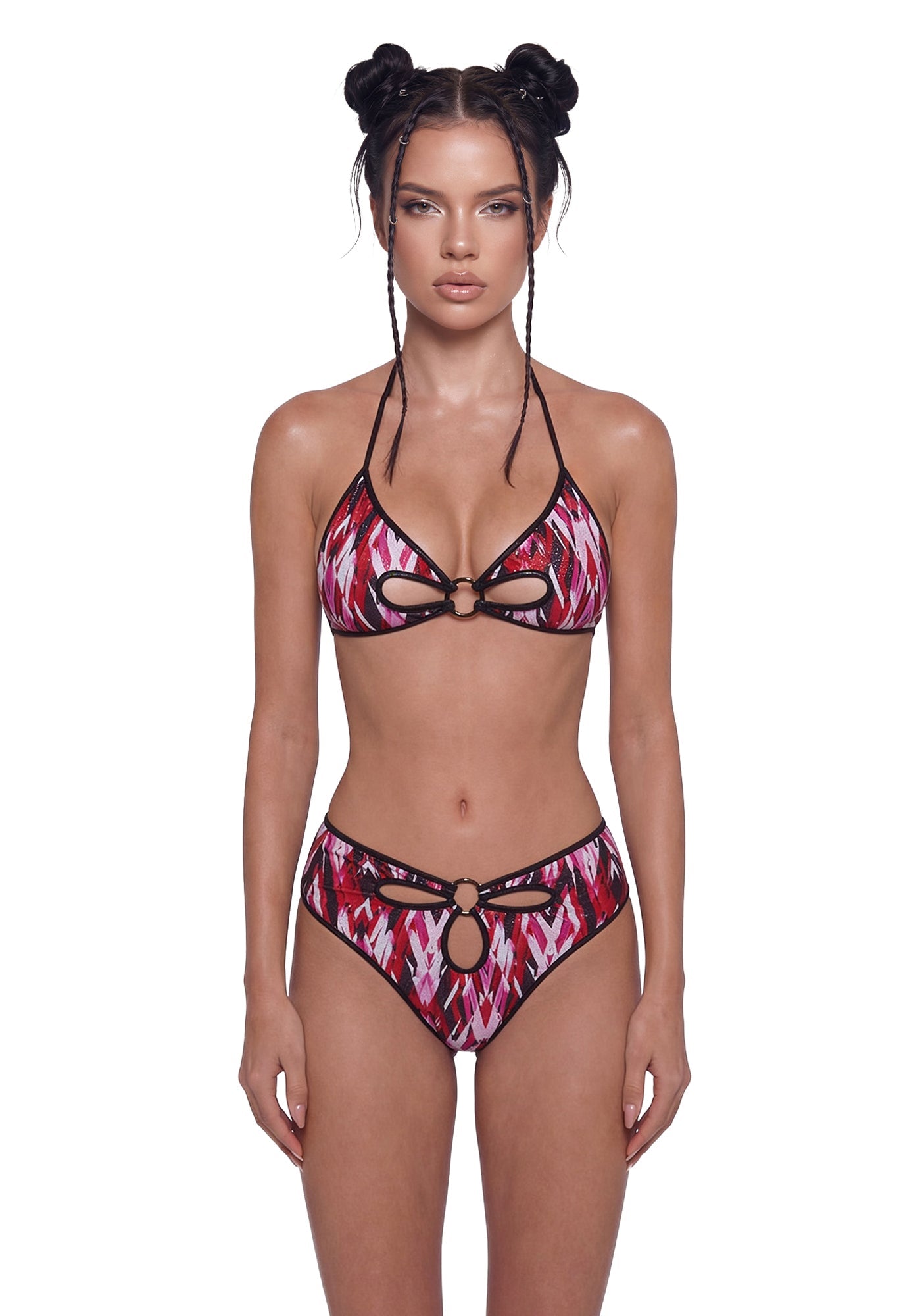 Refracted O-Ring Festival Set - Red/Black