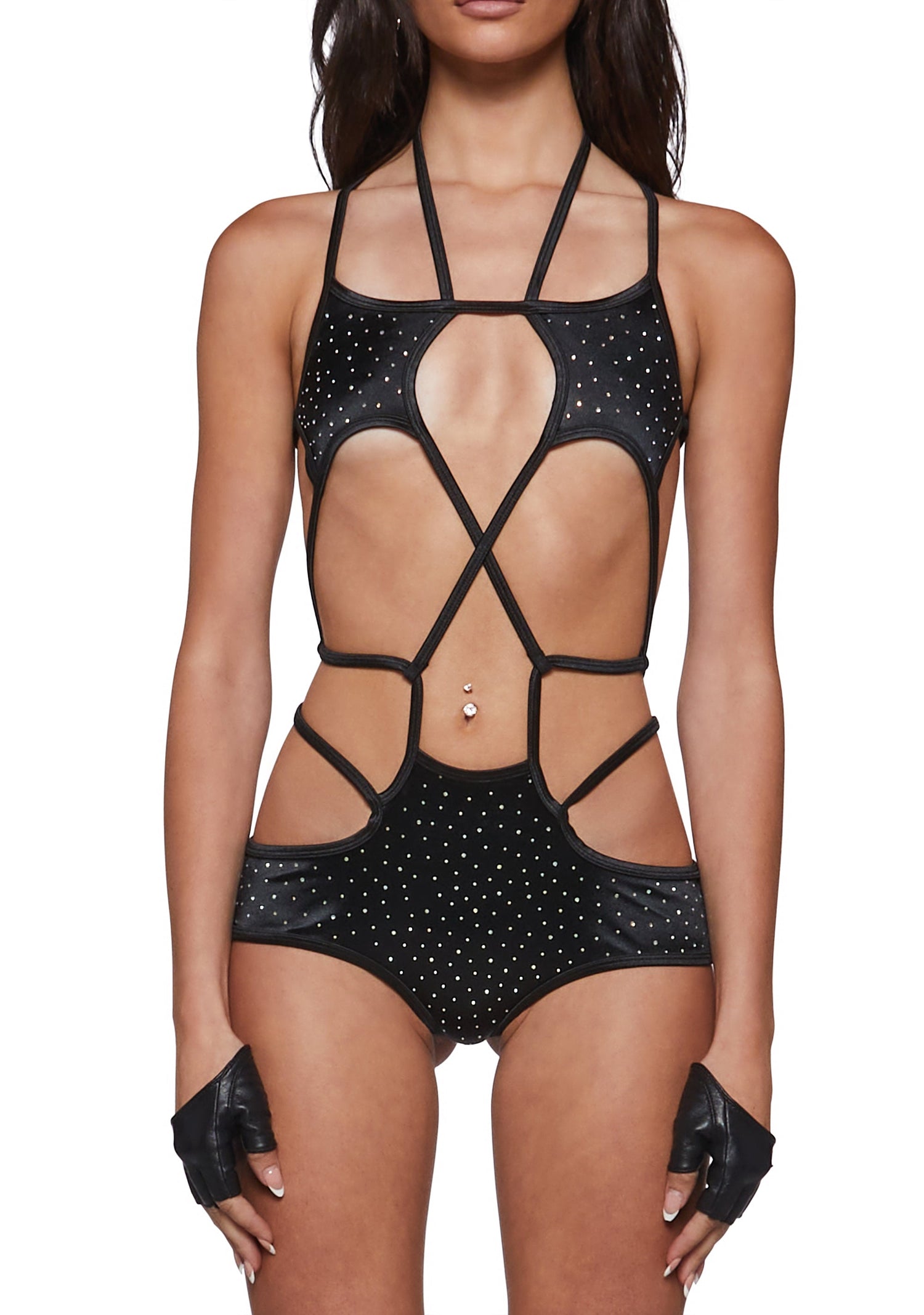 All That Glitters Star Rhinestone Bodysuit