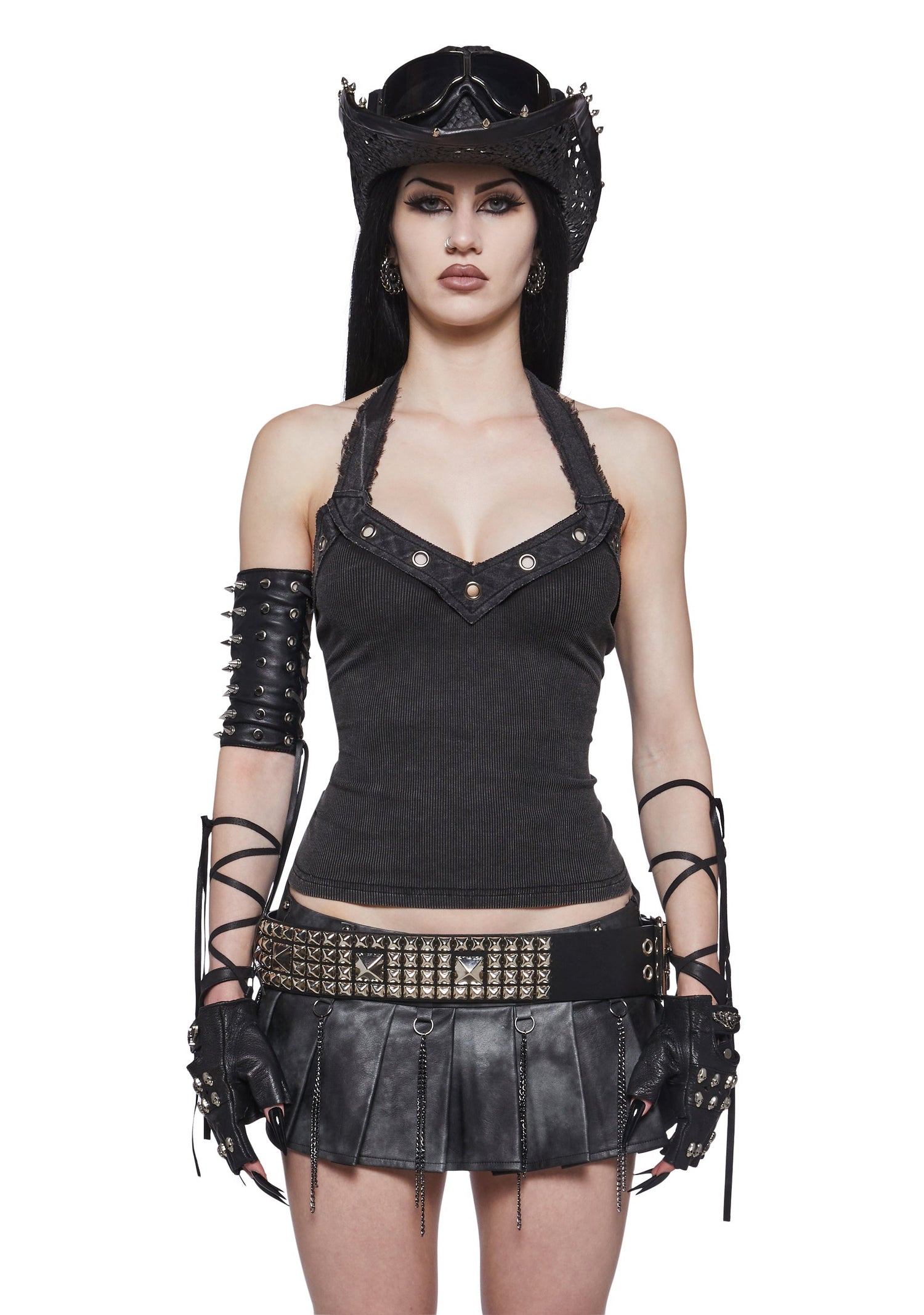 Tactical Grommet Halter Top