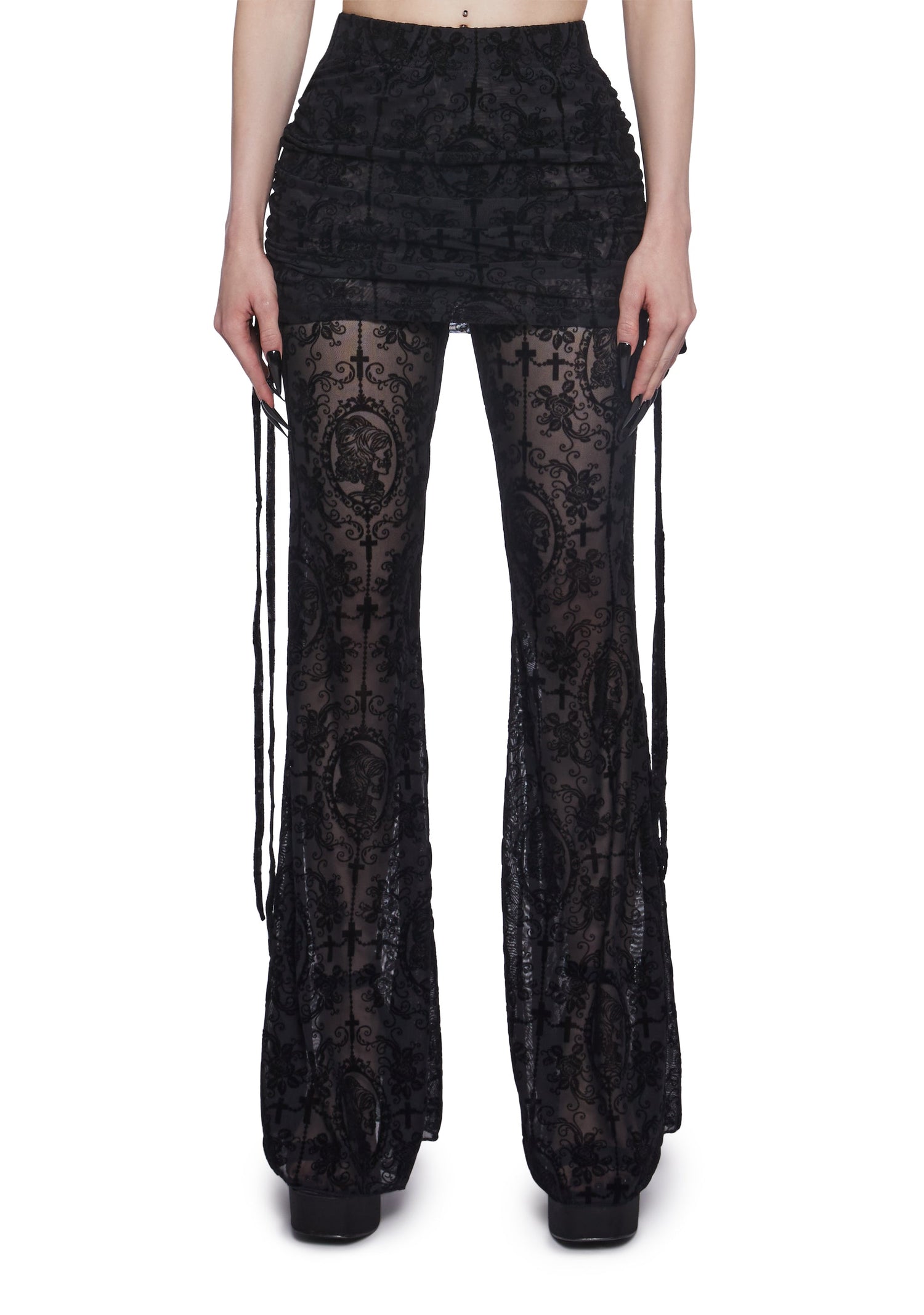 Victorian Goth Mesh Pants