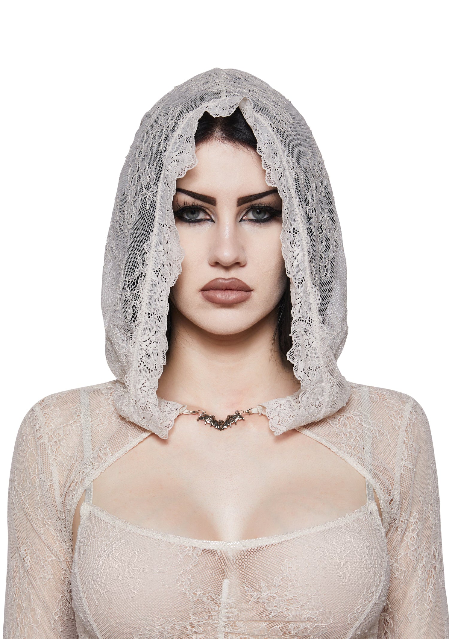 Phantom Bride Lace Maxi Dress & Shrug