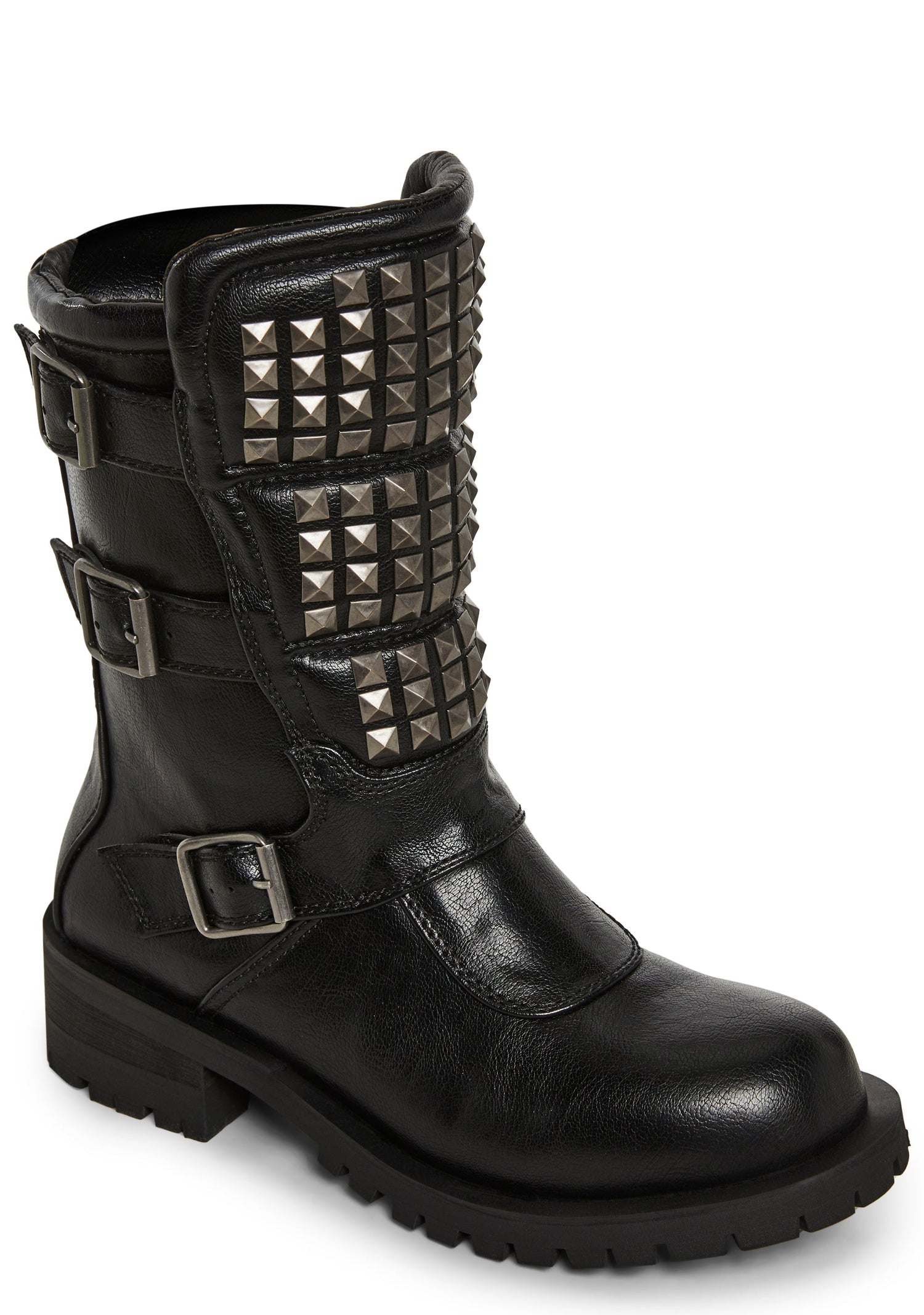 Pull On Studded Wrap Boots