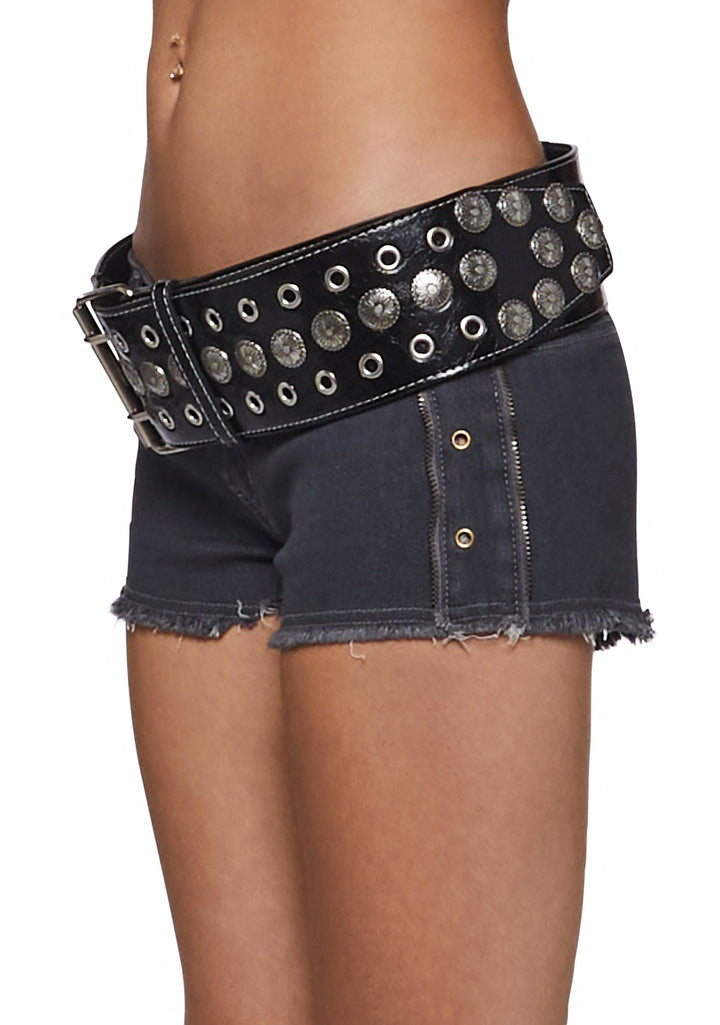 Wide Studded Belt