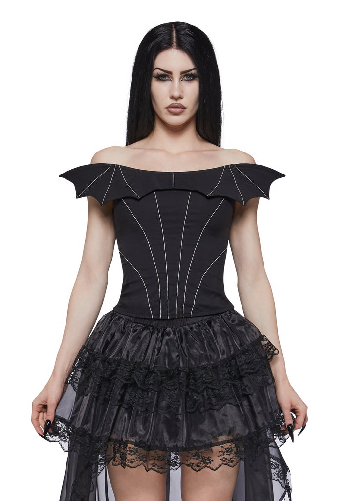 Bat Baddie Corset Top