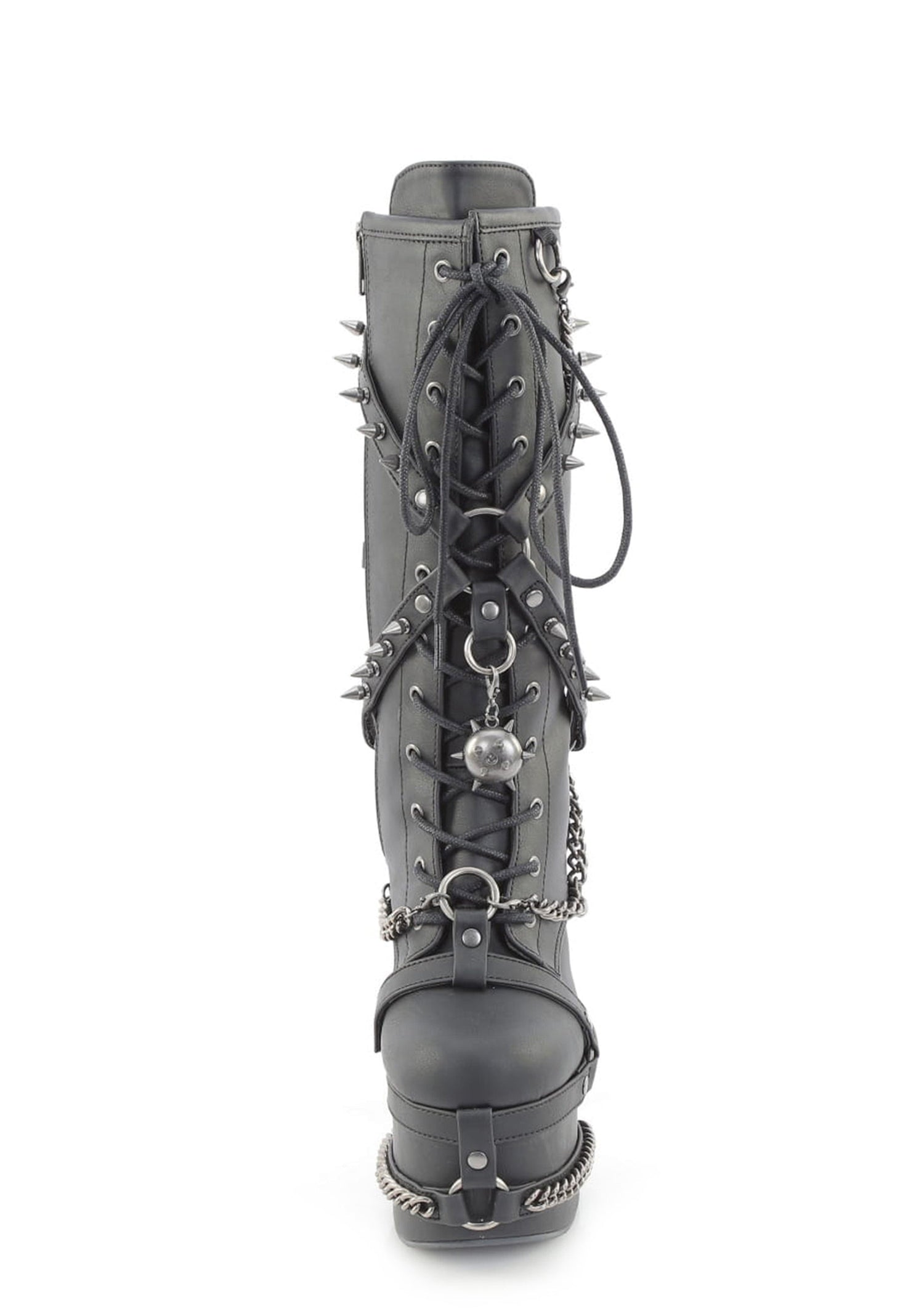 Torment-156 Studded Knee High Platform Boots
