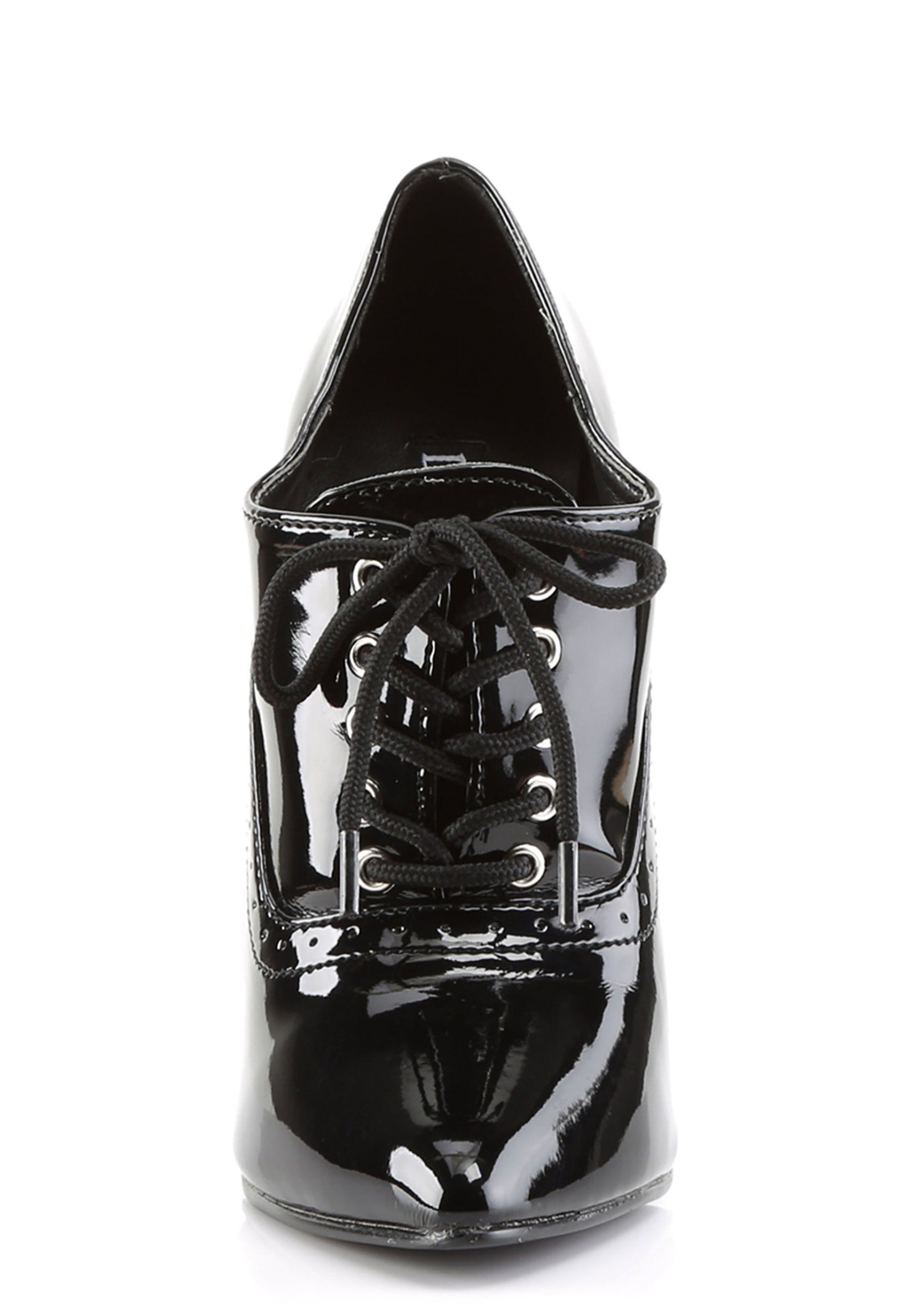 Domina-460 Oxford Lace-Up Pumps-Black