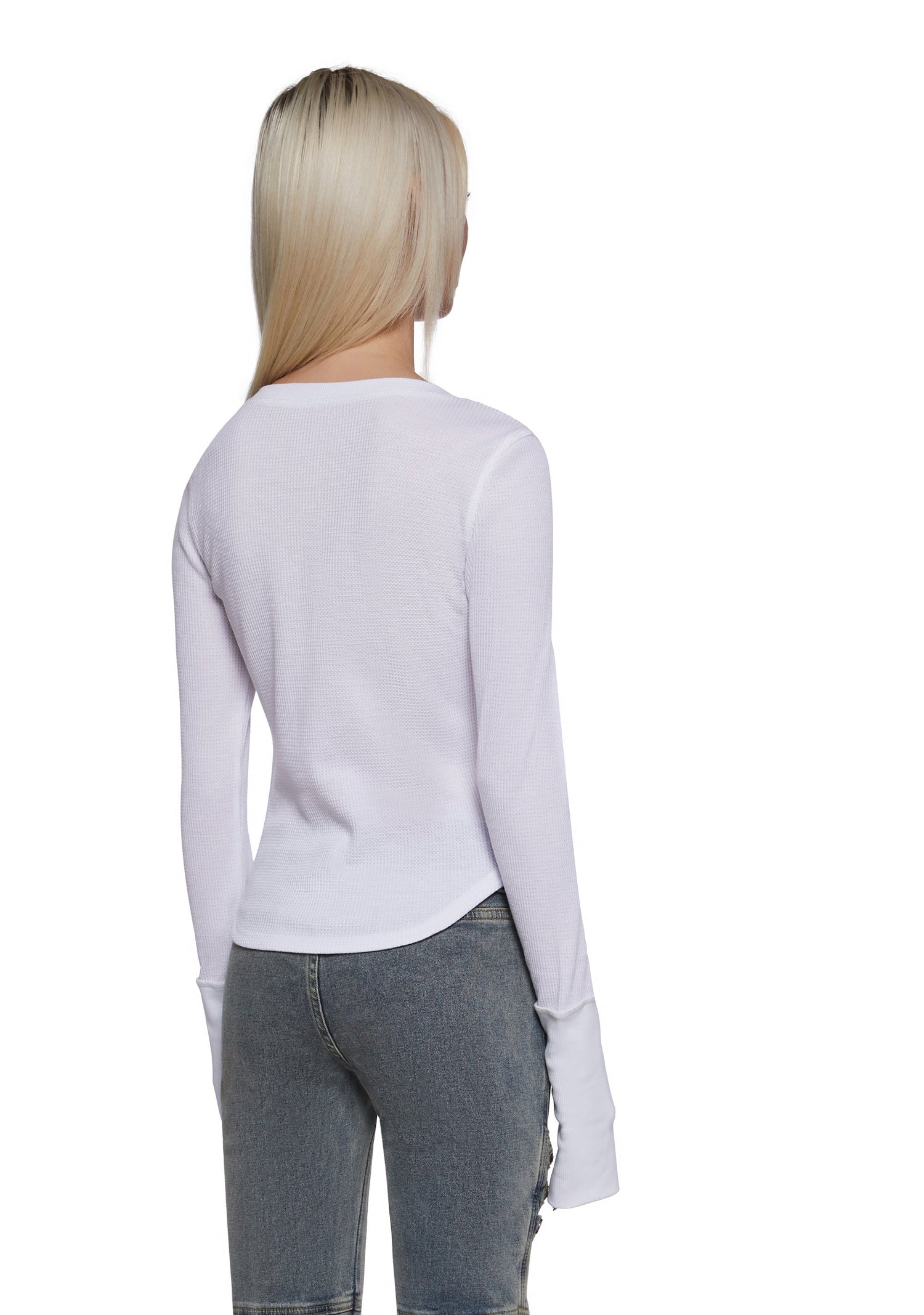 Brianna Long Sleeve Top - White