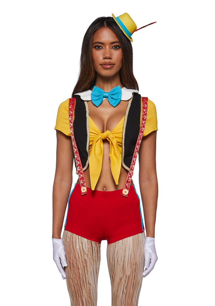 Wooden Puppet Boy Costume