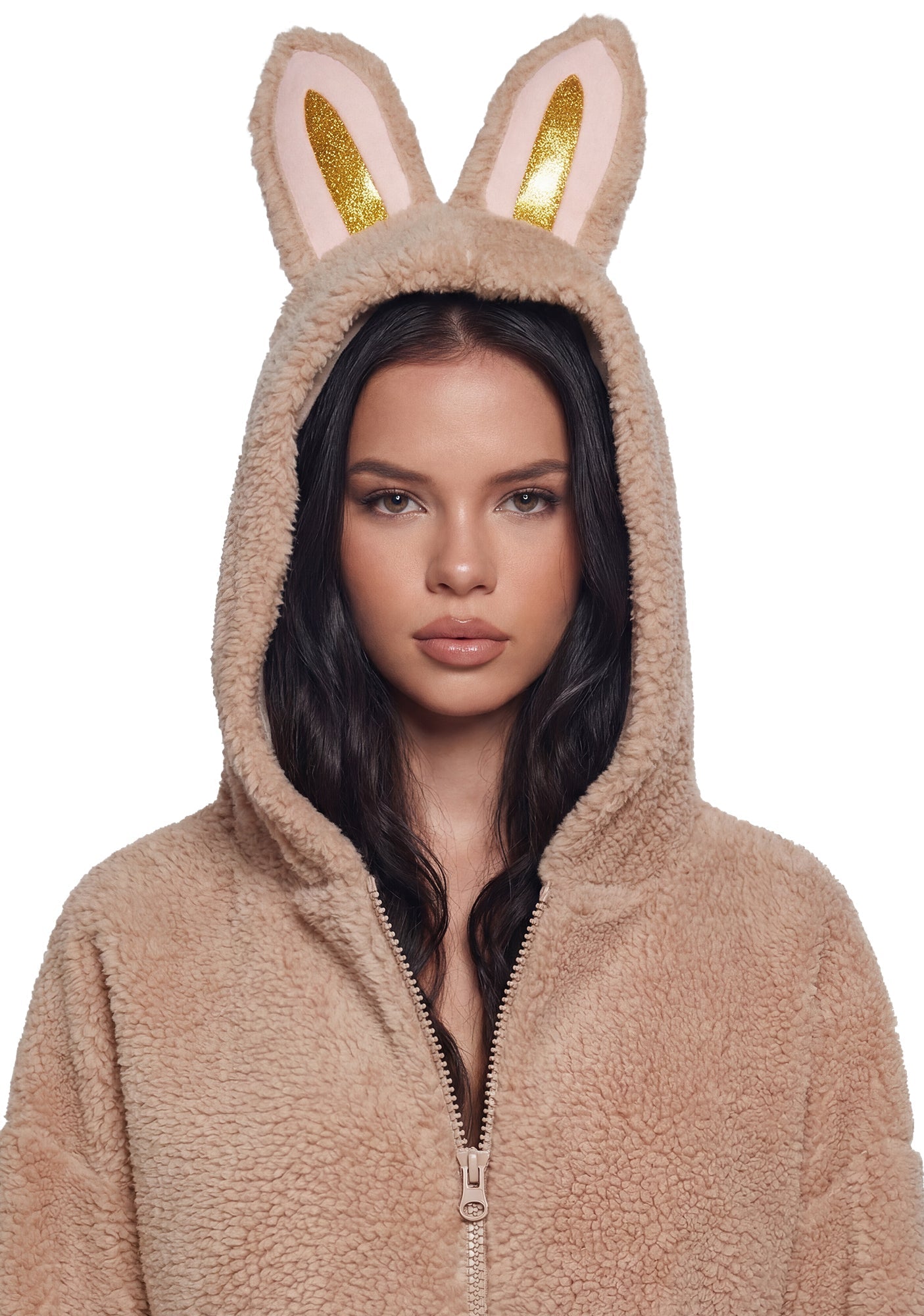 Labubu Sherpa Jacket - Beige