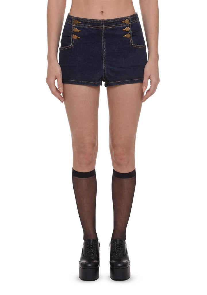 Jackie Nautical Button Shorts