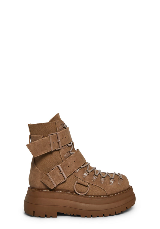 Traitor Combat Boots - Light Brown