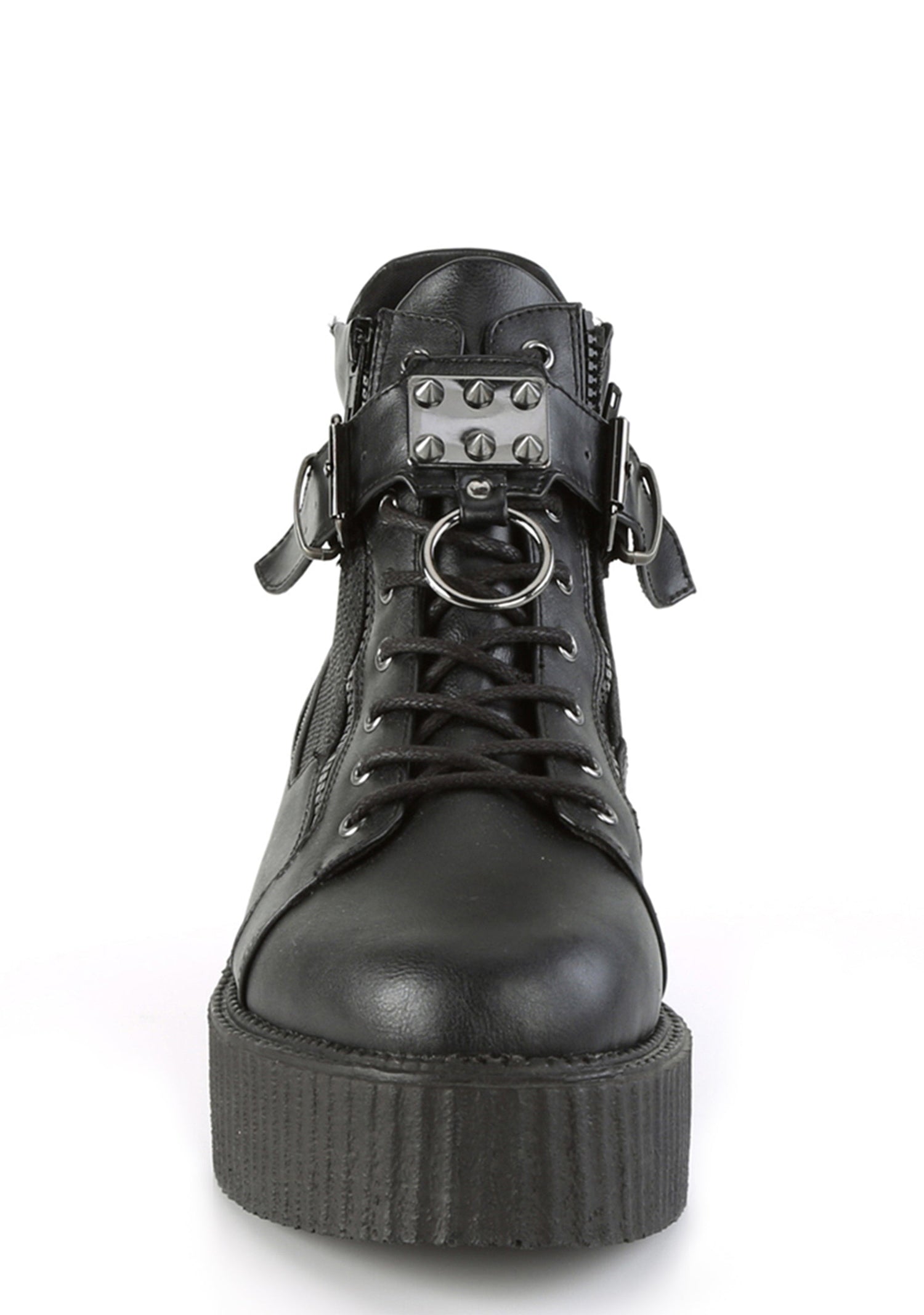 V-Creeper-566 High Top Zip Platform Shoes