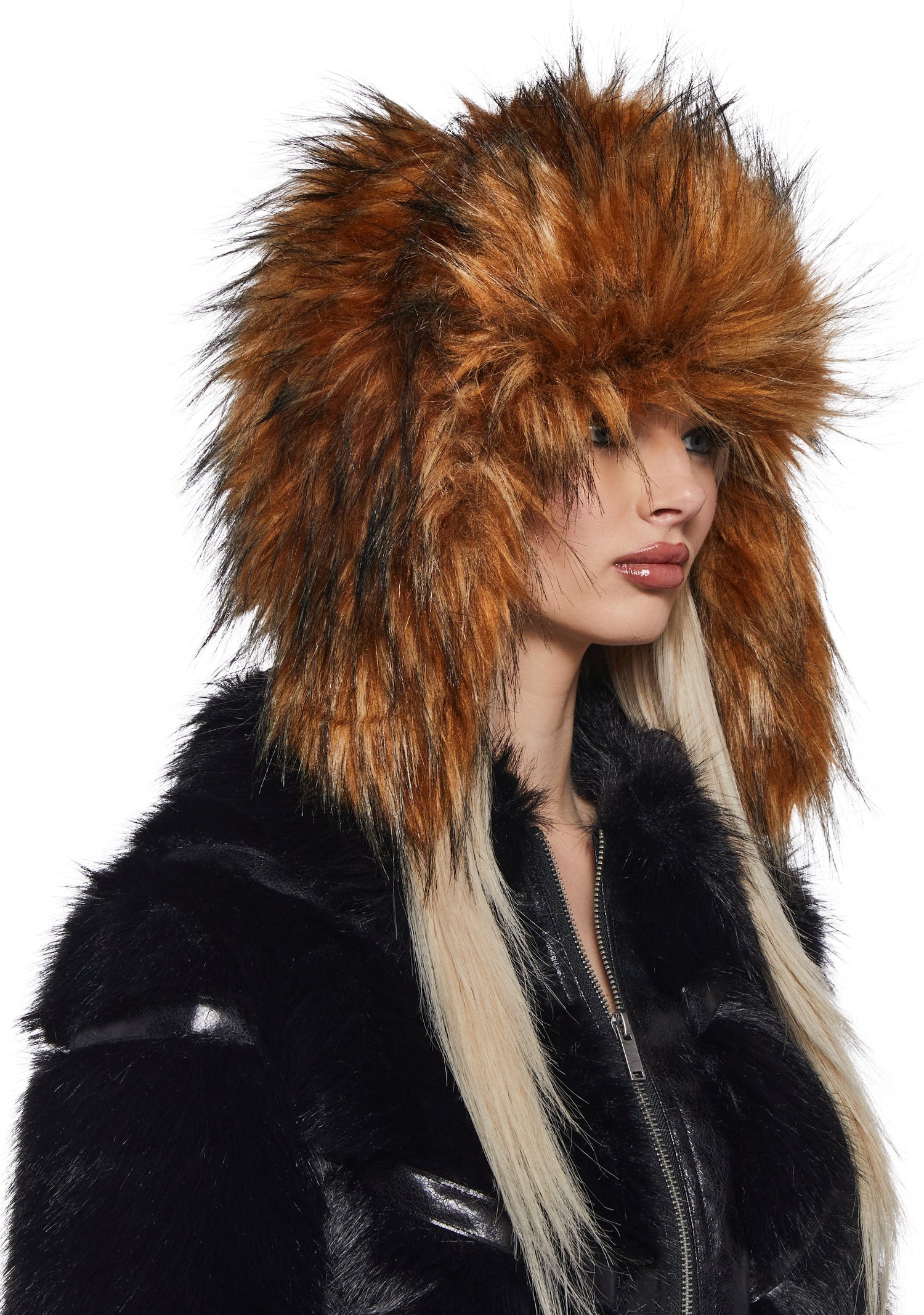 Aura Faux Fur Trapper Hat - Brown