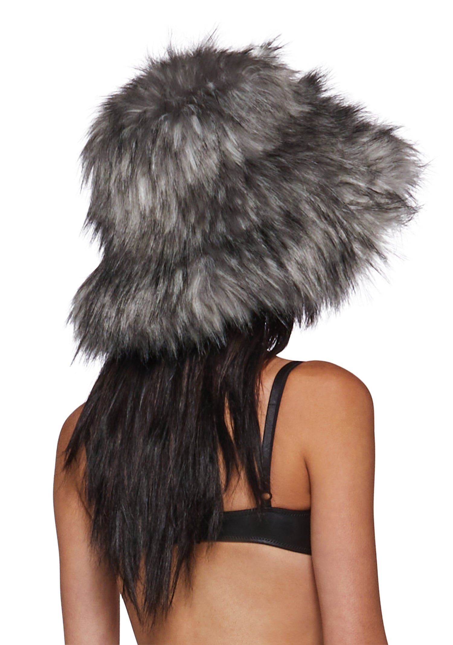Flirty Fuzzy Bucket Hat - Gray