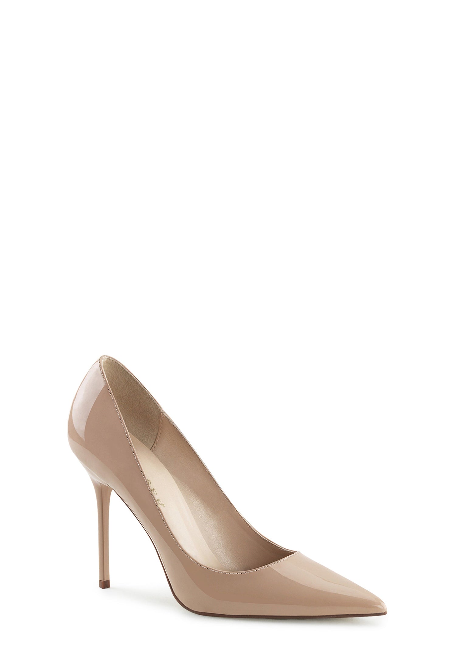 Classique 20 Shiny Pump Heels - Beige