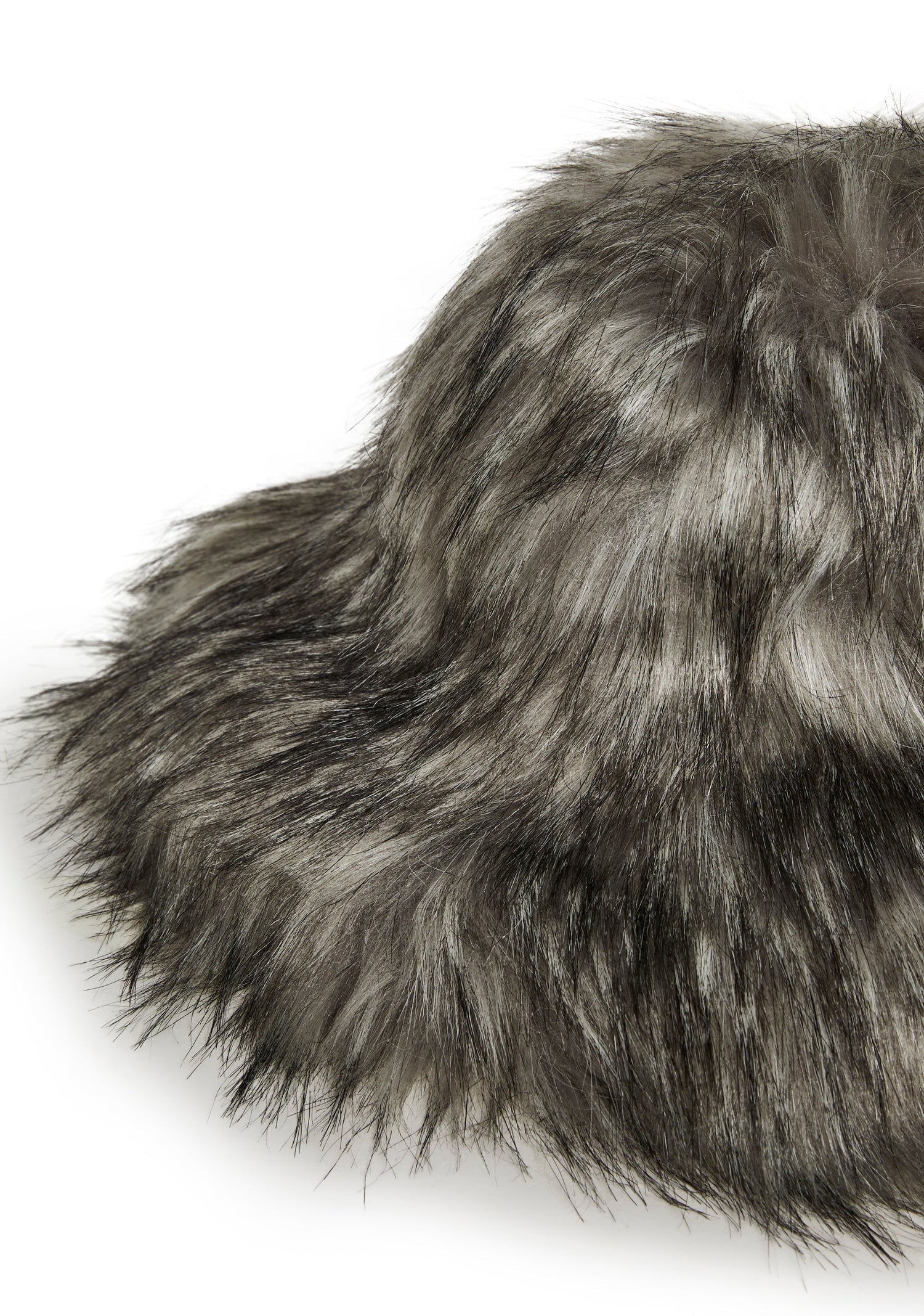 Flirty Fuzzy Bucket Hat - Gray