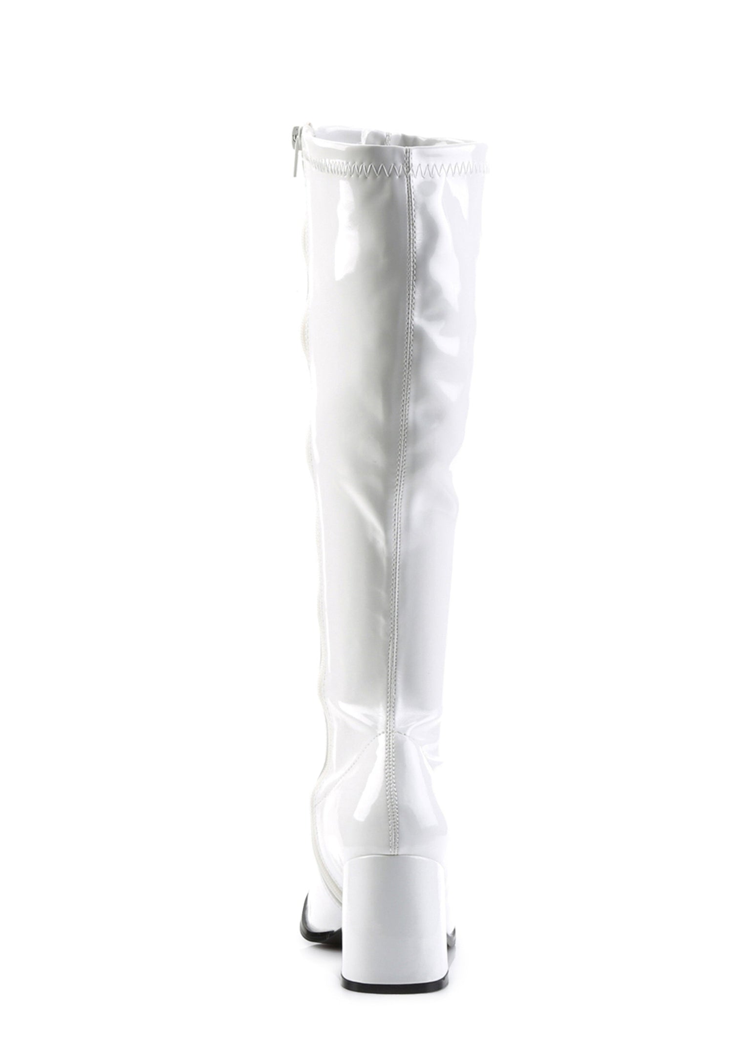 Gogo 300 Knee High Boots - White