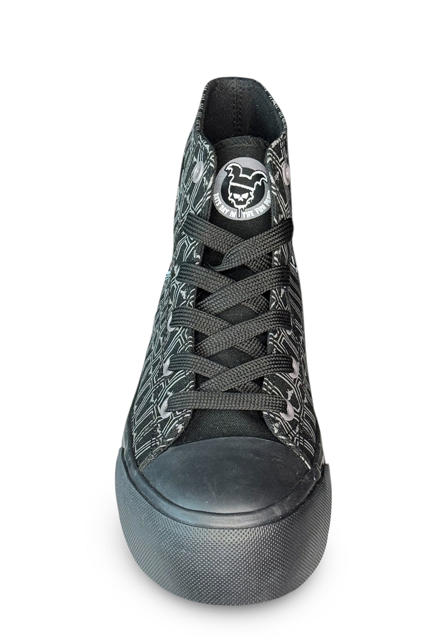 HXC Bats Day Mickey High Top Sneaker - Grey