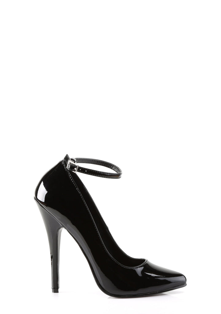 Domina-442 Mary Jane Pumps-Black-Red