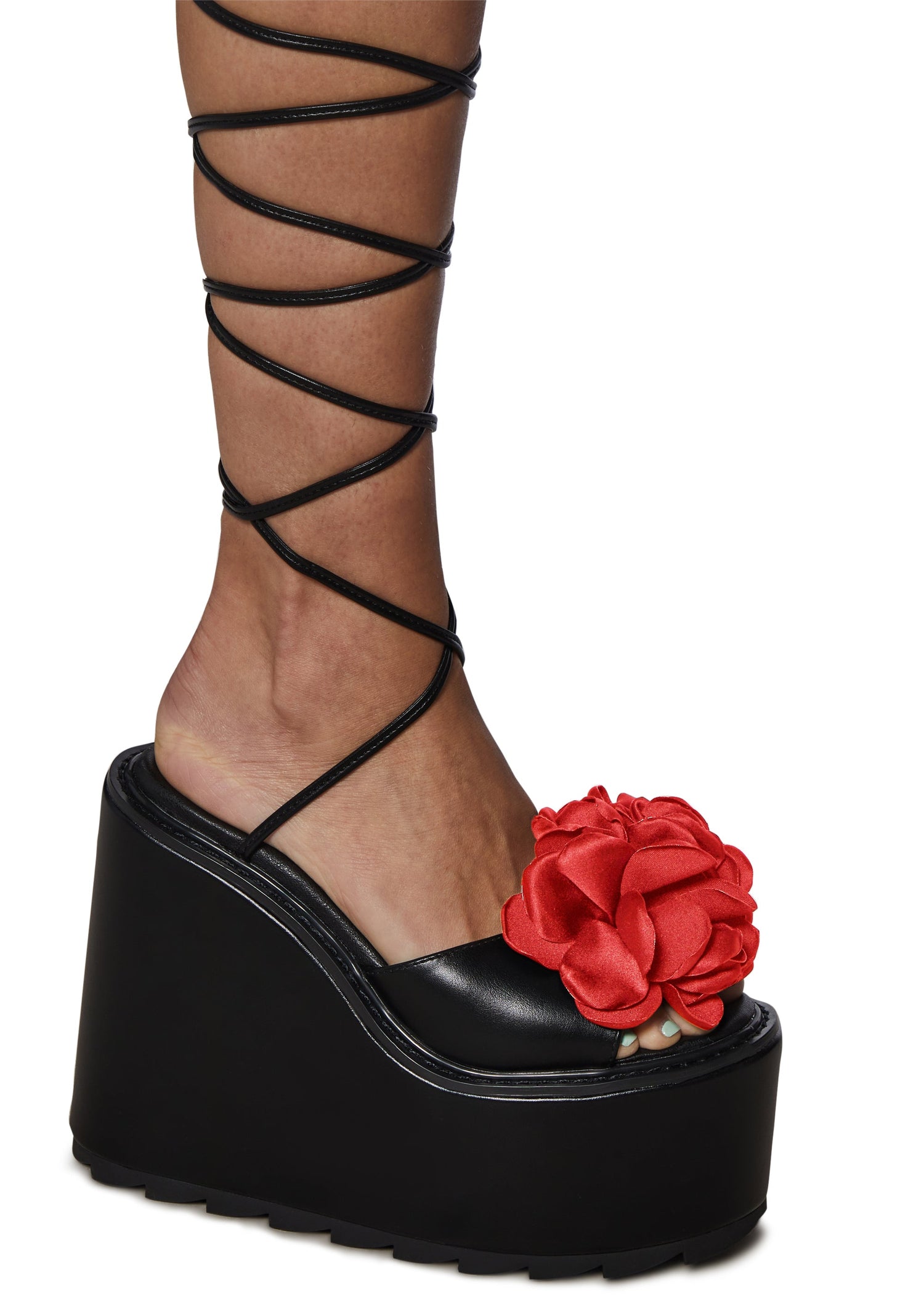Dolce Platform Sandals - Red