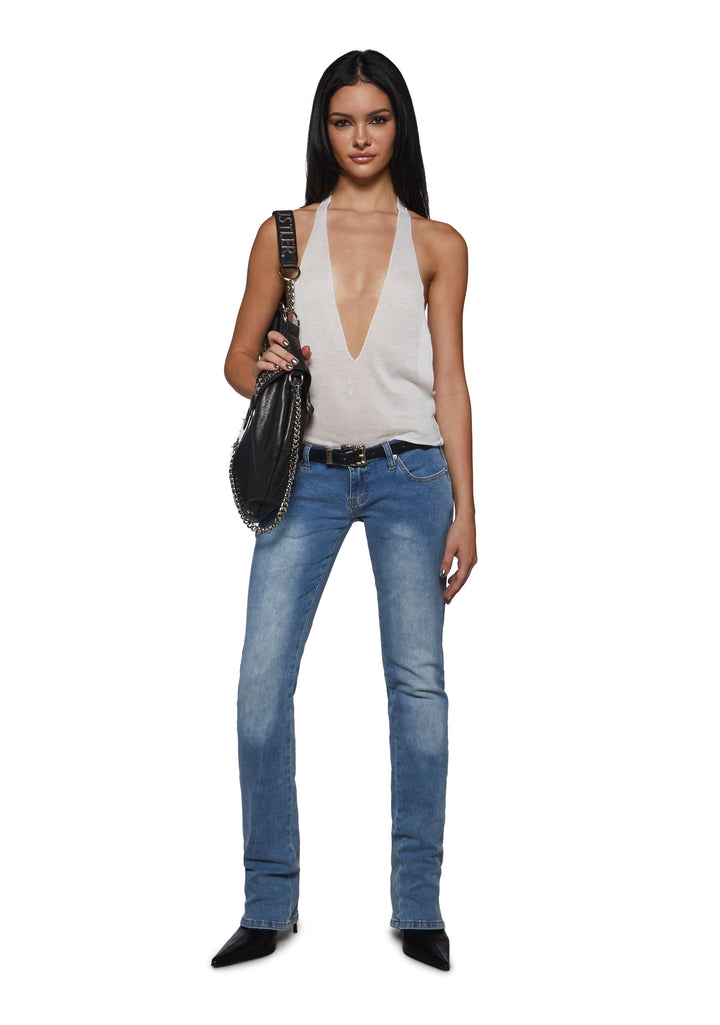 Talia Low Rise Jeans - Light Blue