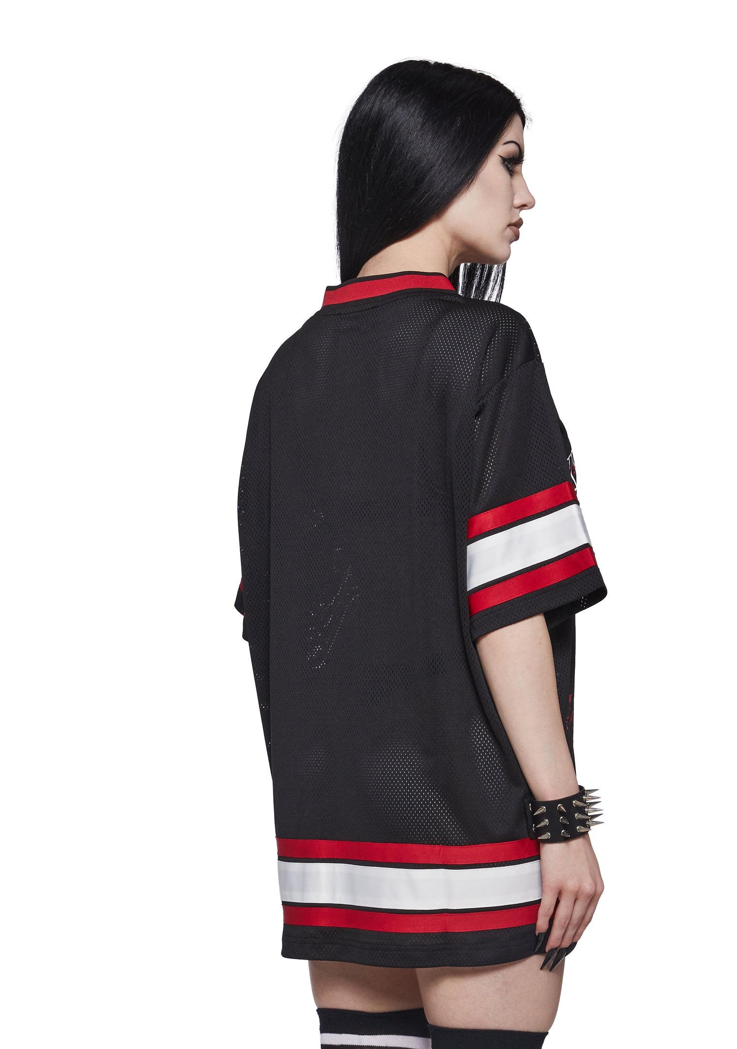 Horror Hockey Jersey Oversized Tee