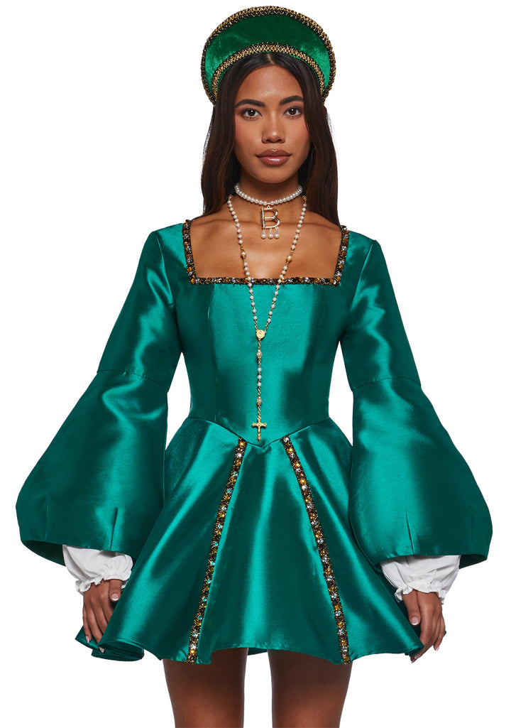 Tudor Renaissance Dress Costume - Green