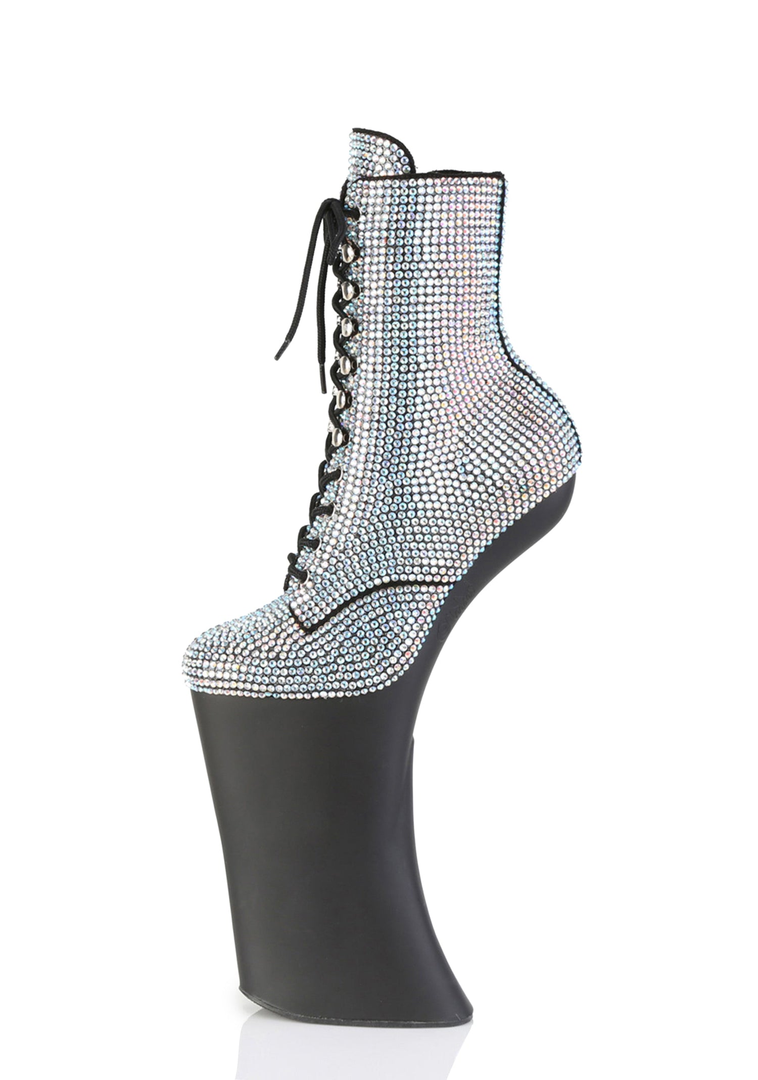 Forbidden-1020RS Platform Ankle Boots-Black