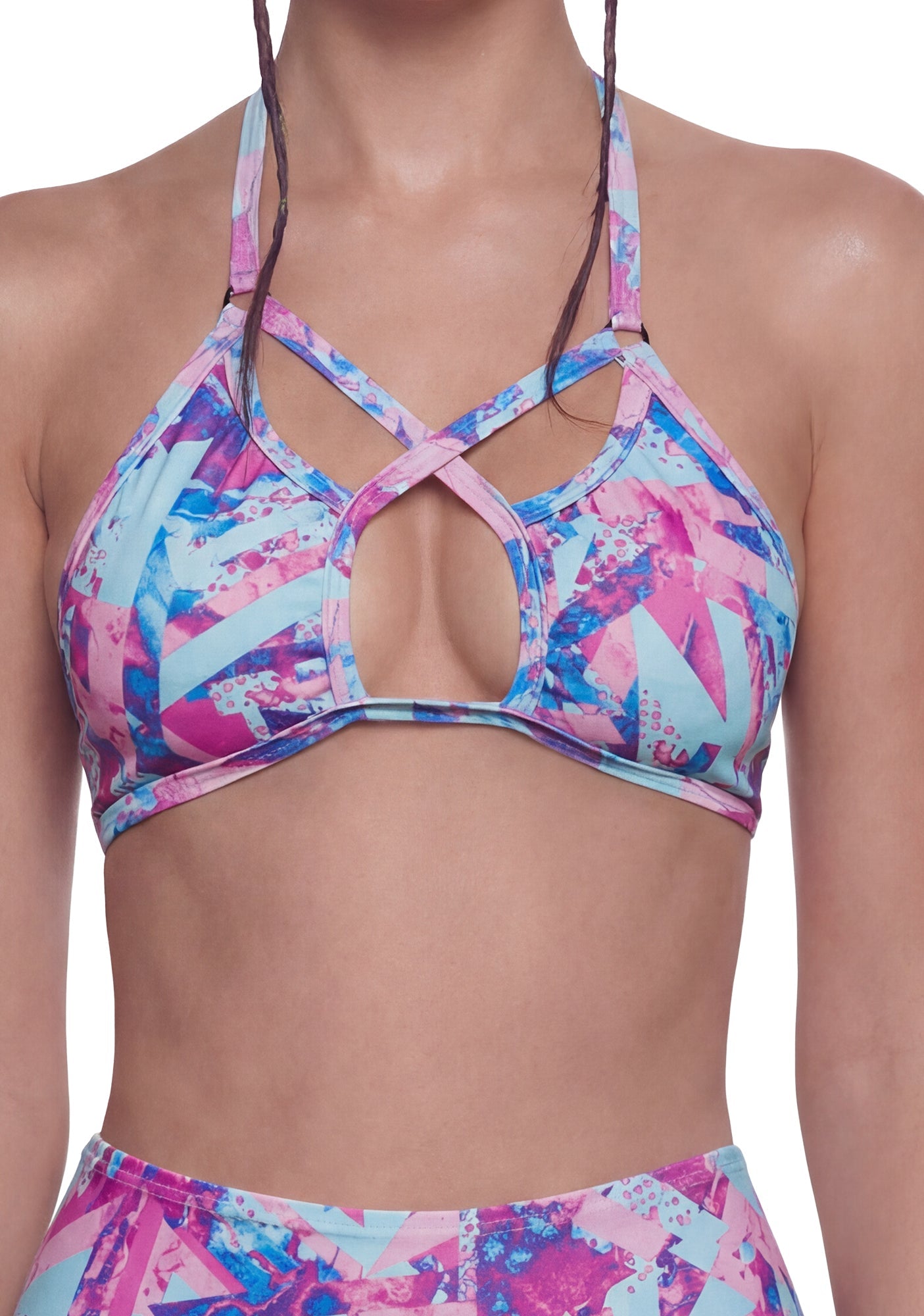 Pastel Pop Criss-Cross Top