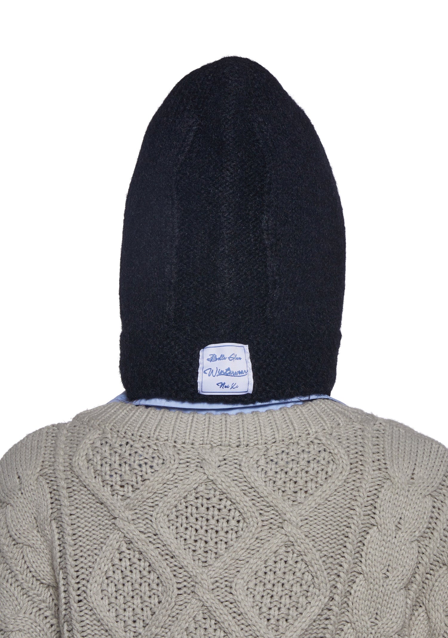 Fall Vibing Knit Hood - Black