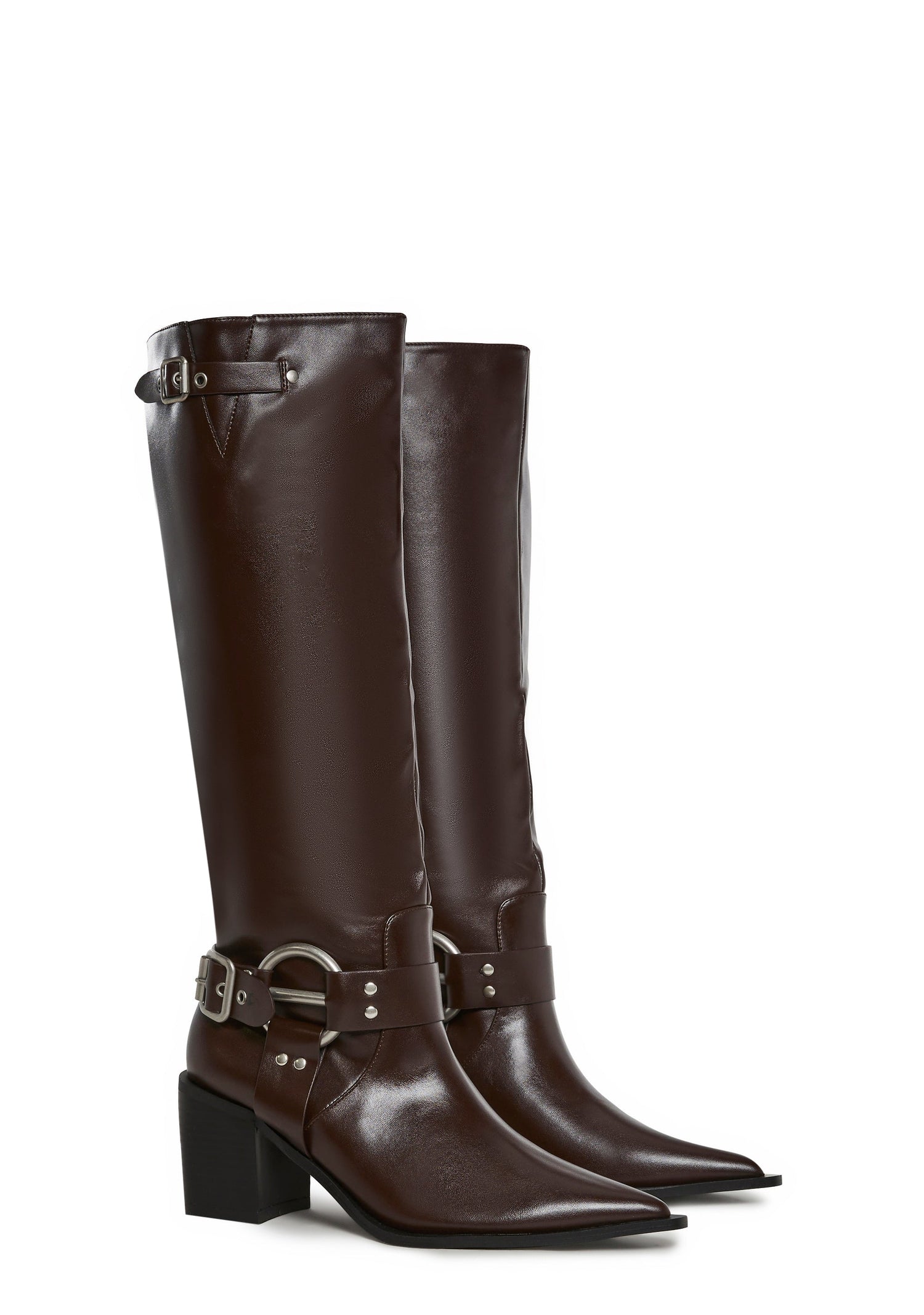 West End Buckle Boots - Brown