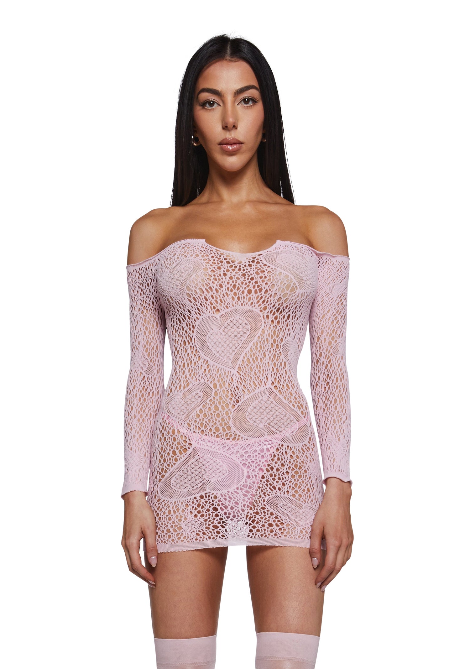My Everything Off The Shoulder Dress - Pink