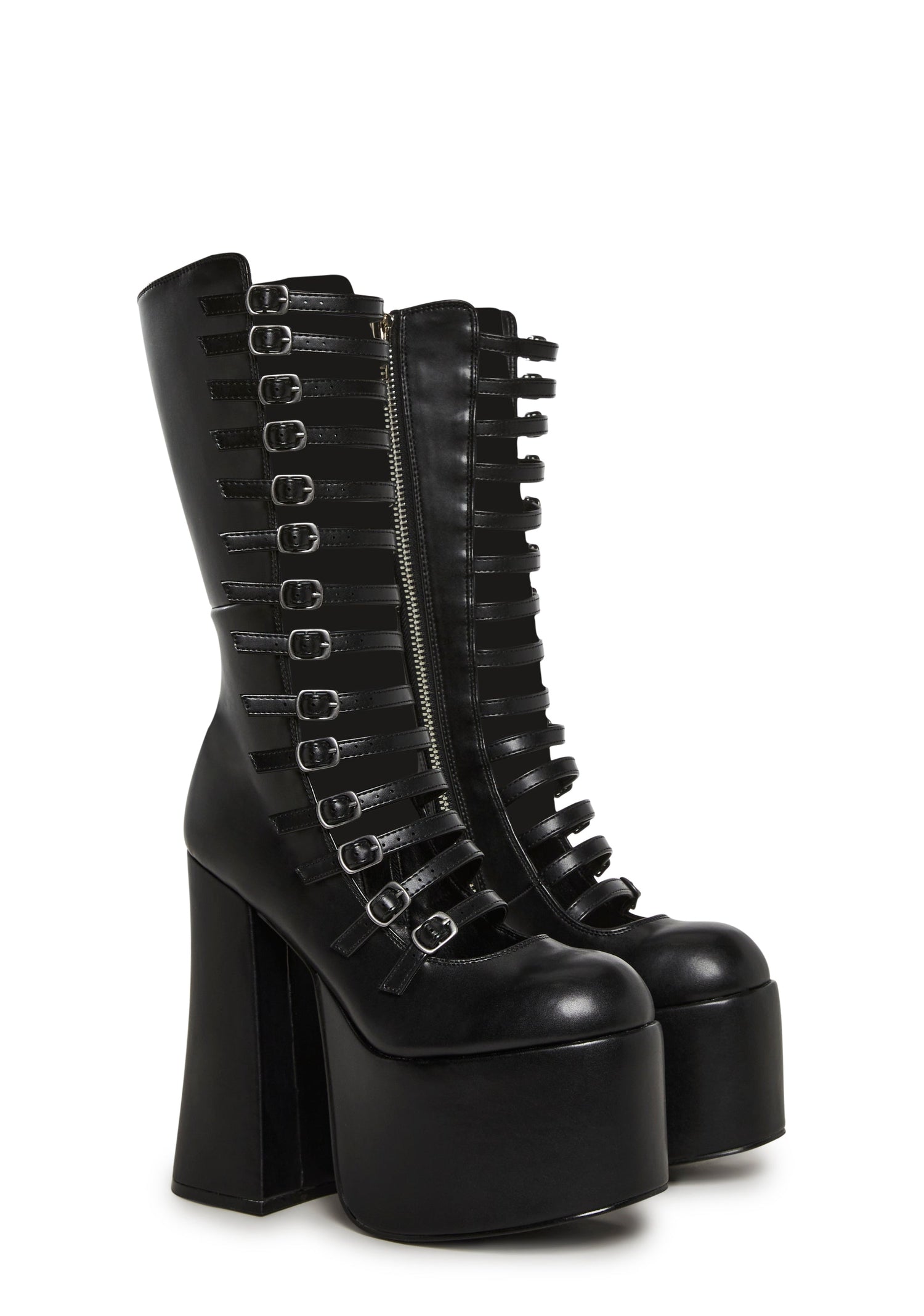 Hardcore Dazzle Platform Boots - Black