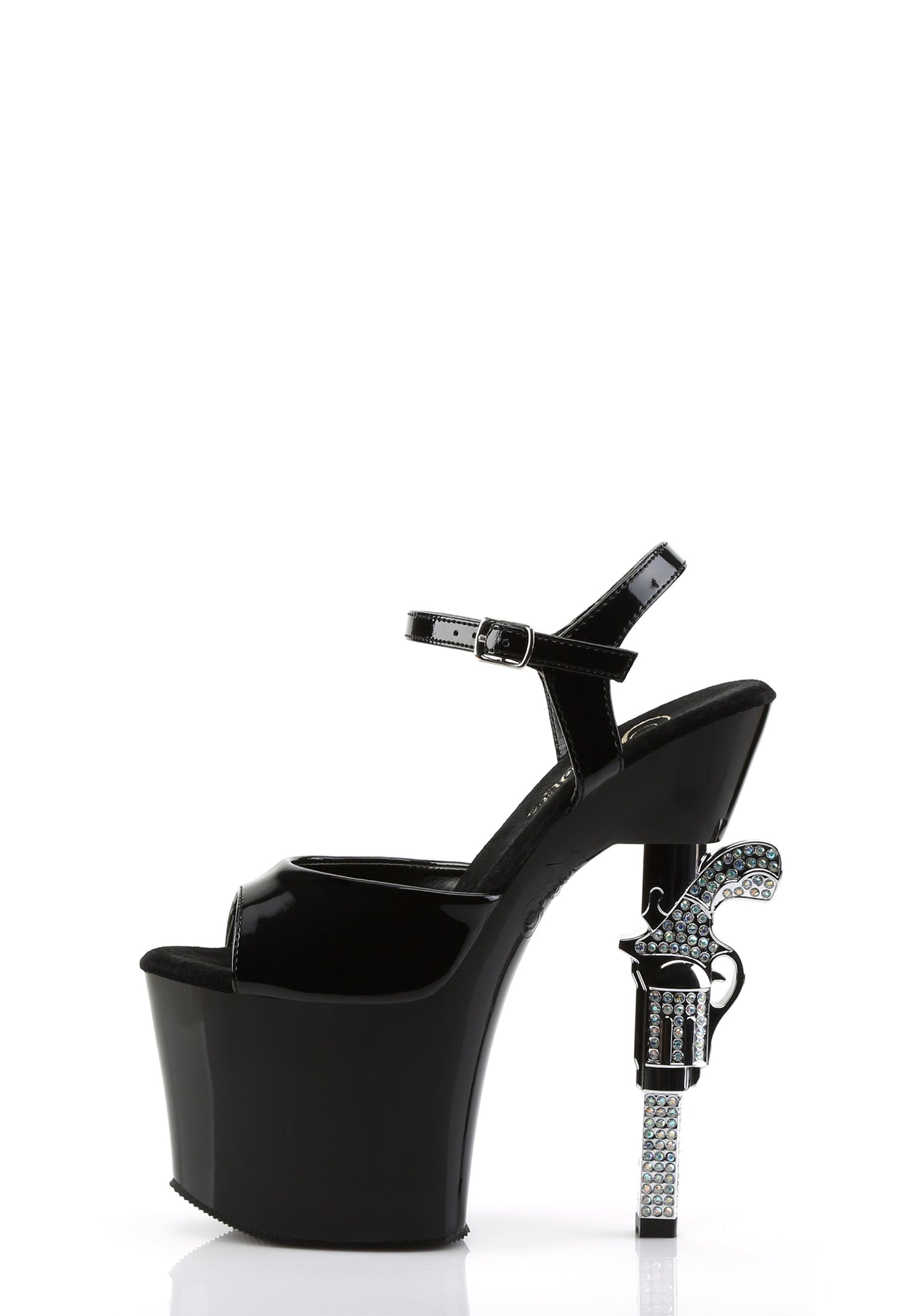 Revolver-709 Gun Heels - Black