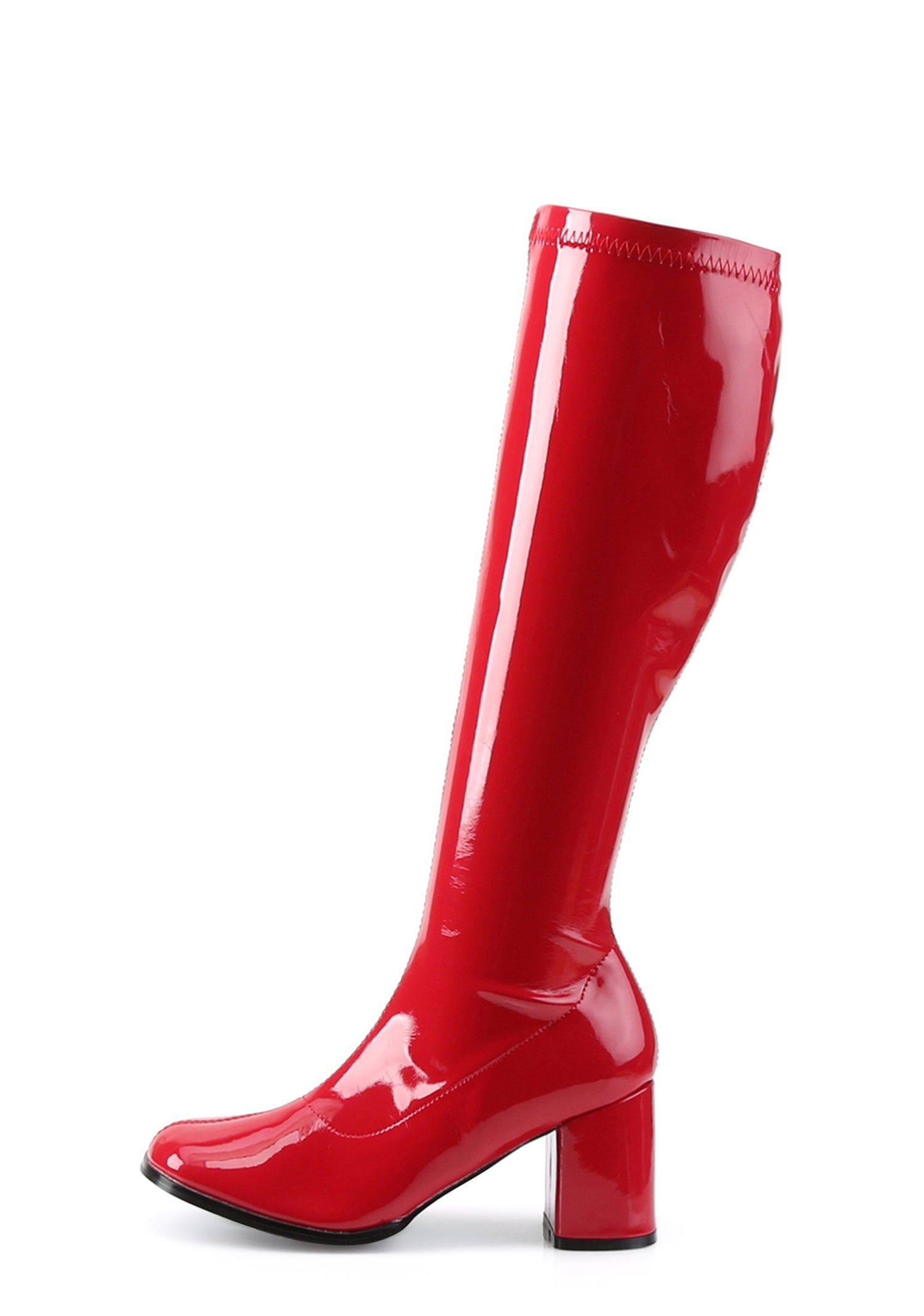 Gogo 300 Knee High Boots - Red