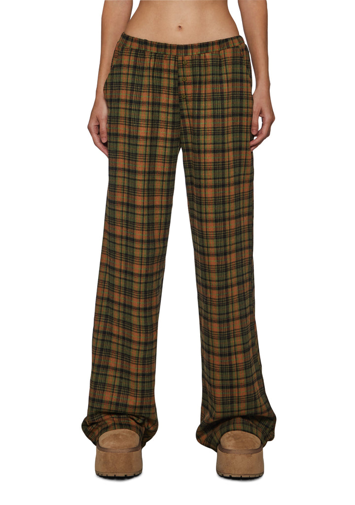Plaid Boyfriend PJ Pants
