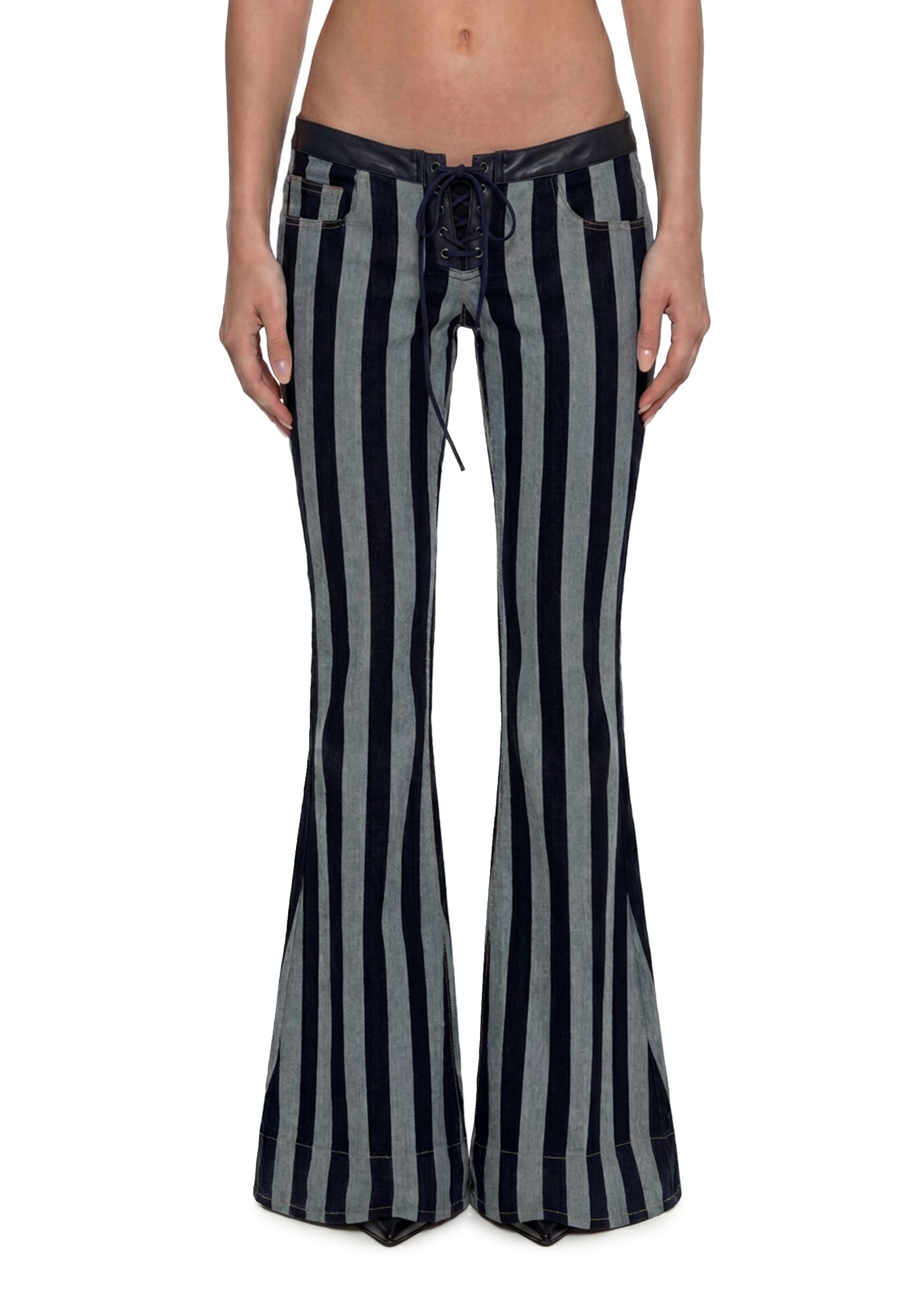 Circus Stripe Low Waisted Jeans