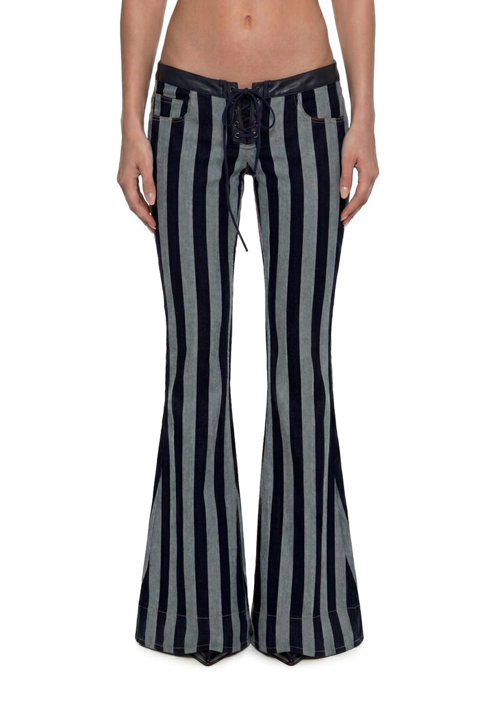 Circus Stripe Low Waisted Jeans