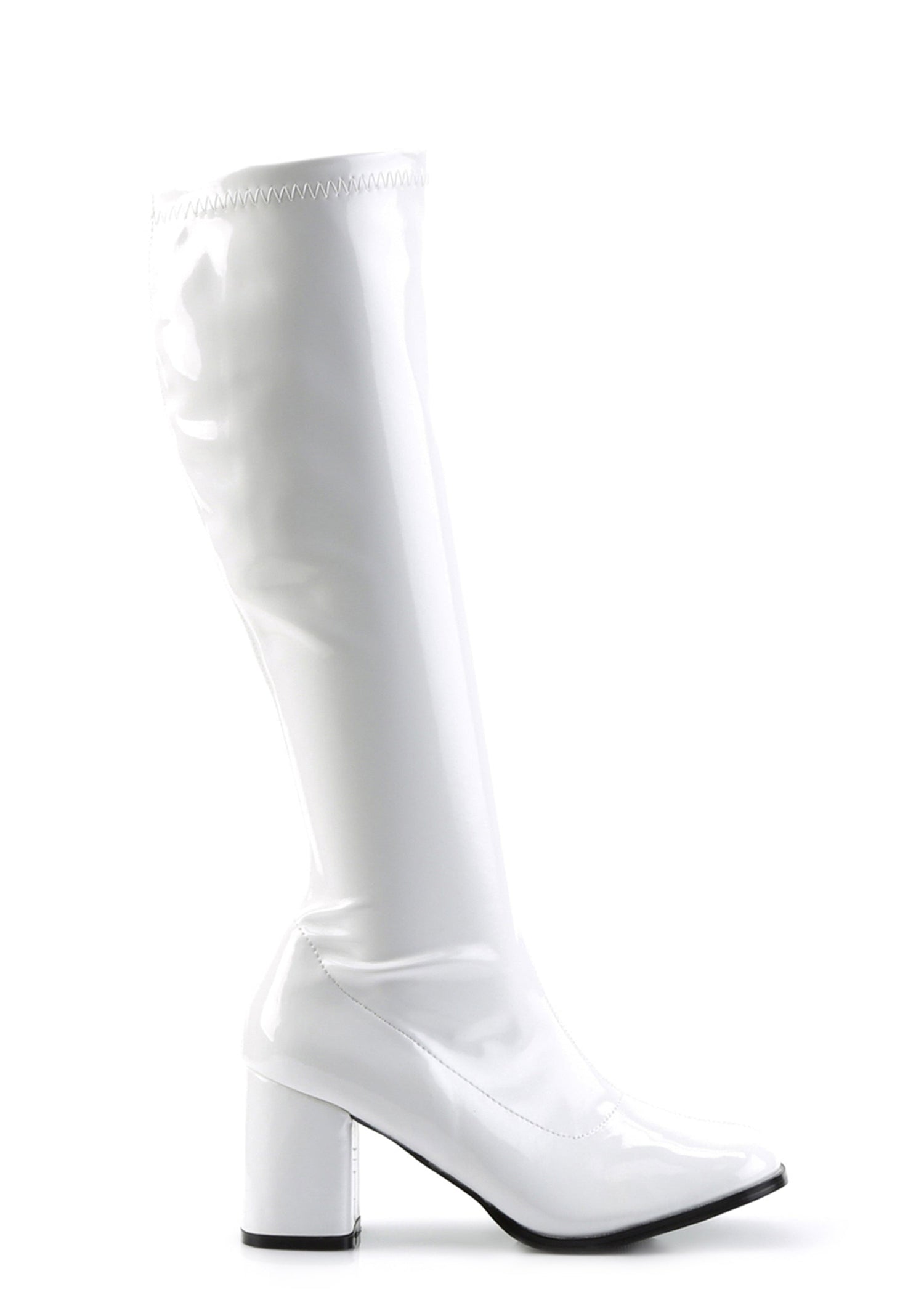 Gogo 300 Knee High Boots - White